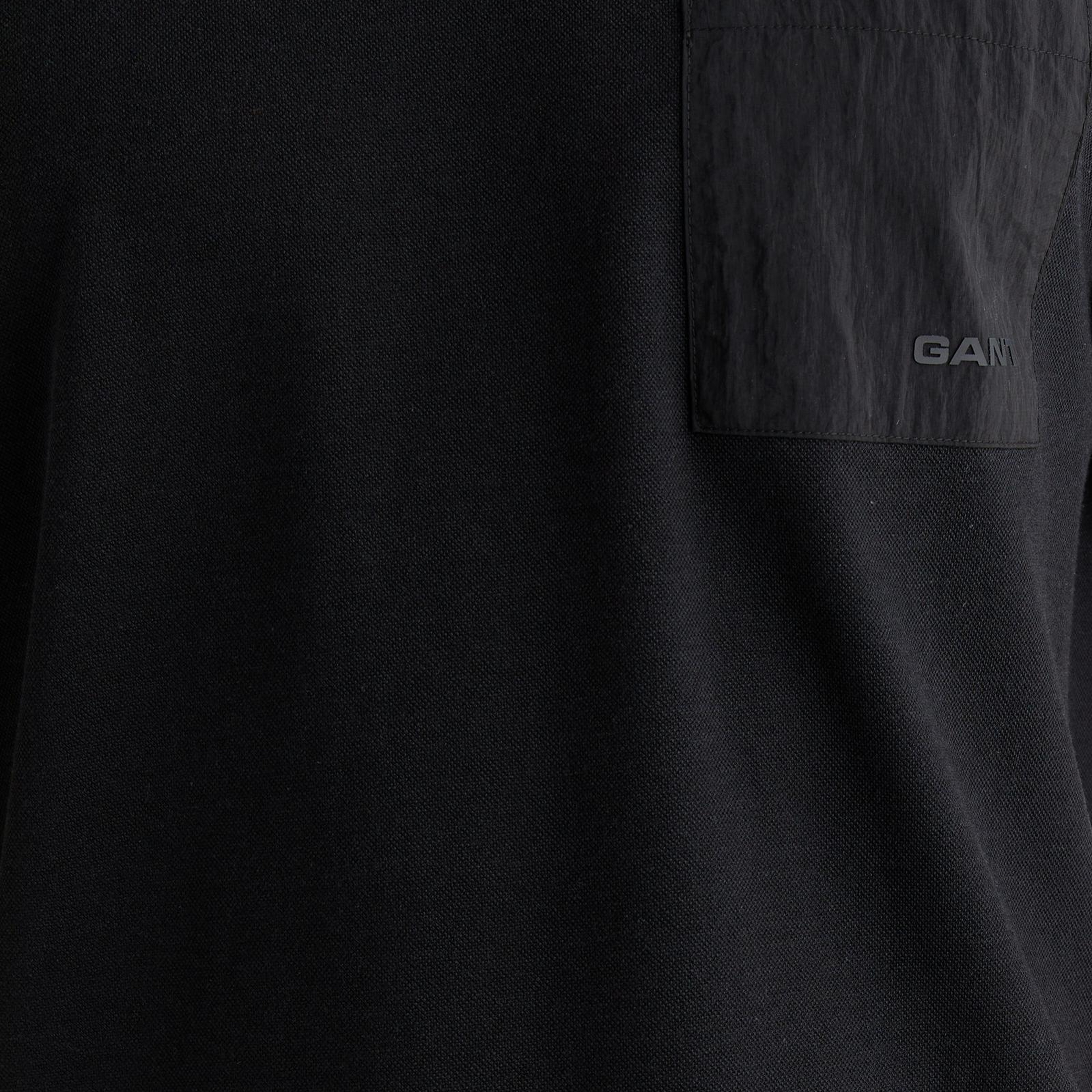 GANT Erkek Siyah Baskılı Kısa Kollu T-Shirt