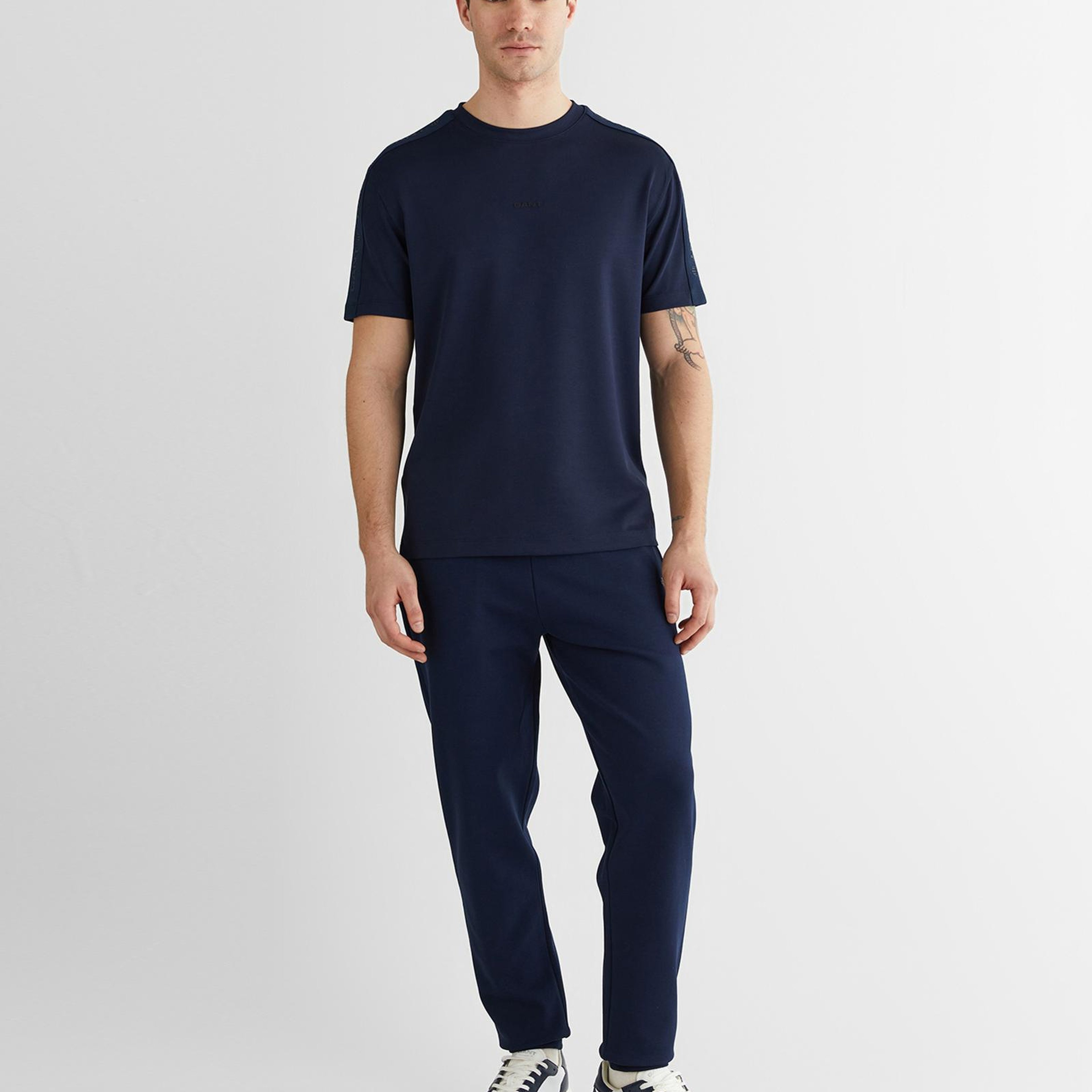 GANT Erkek Lacivert Baskılı Kısa Kollu T-Shirt