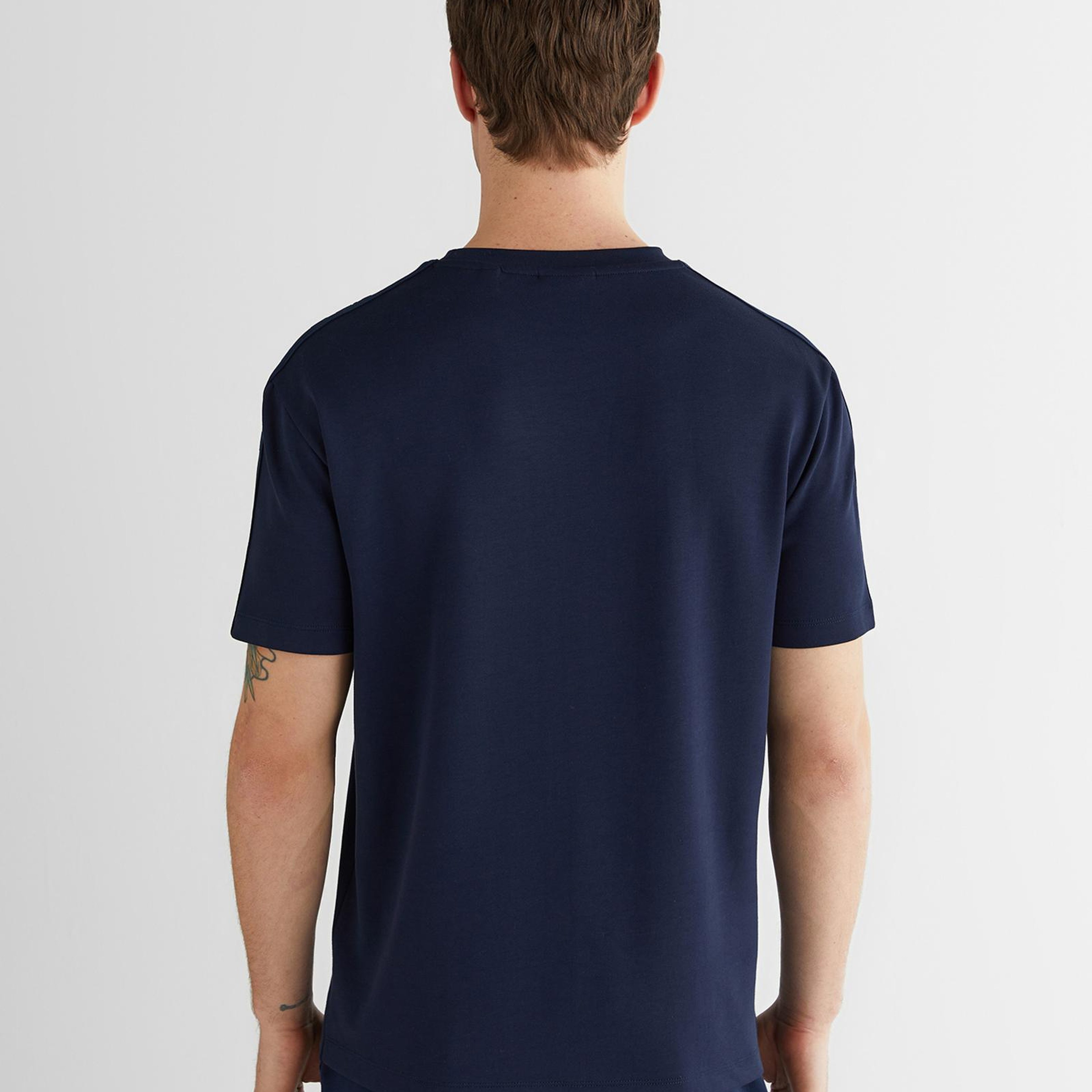 GANT Erkek Lacivert Baskılı Kısa Kollu T-Shirt