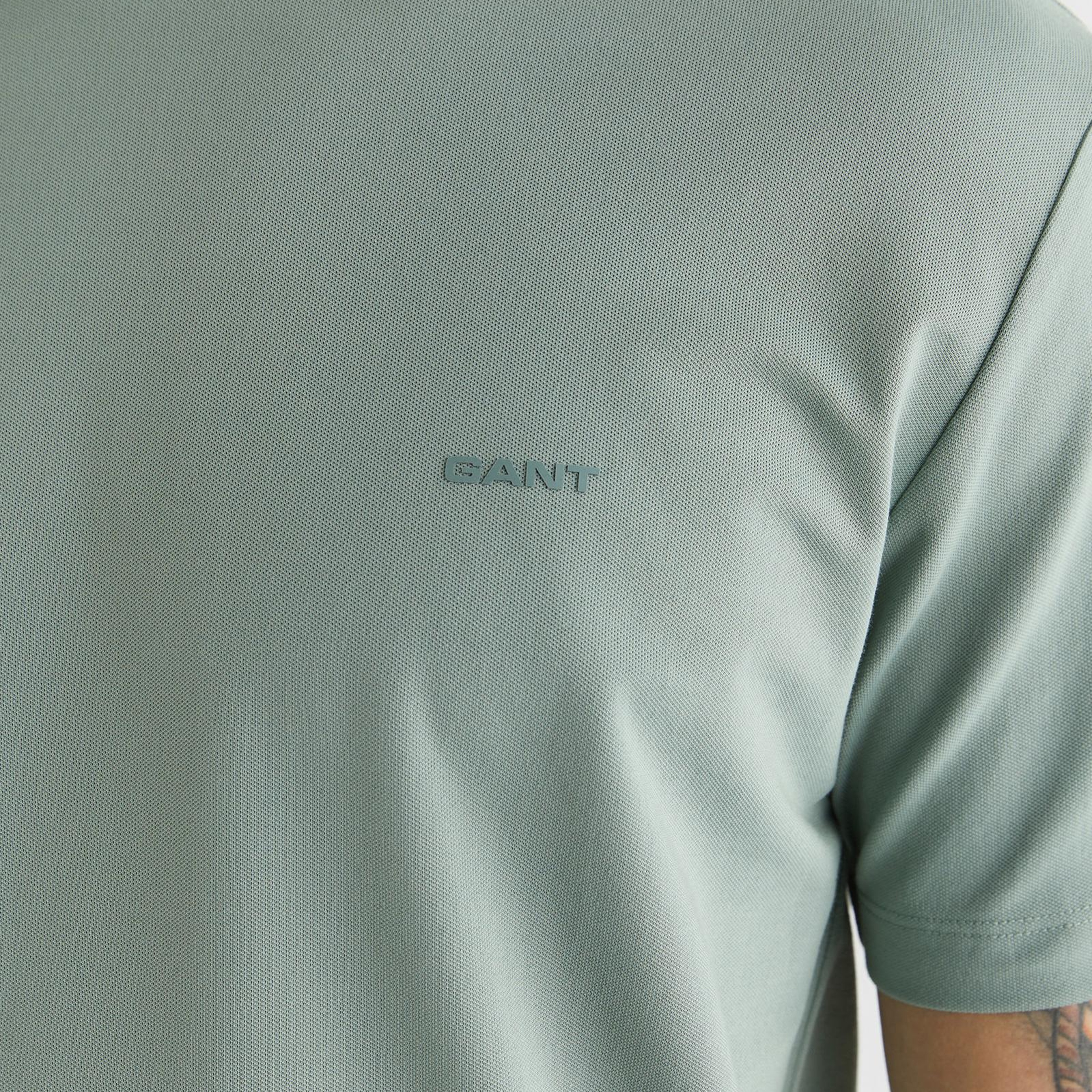 GANT Erkek Yeşil Baskılı Kısa Kollu T-Shirt