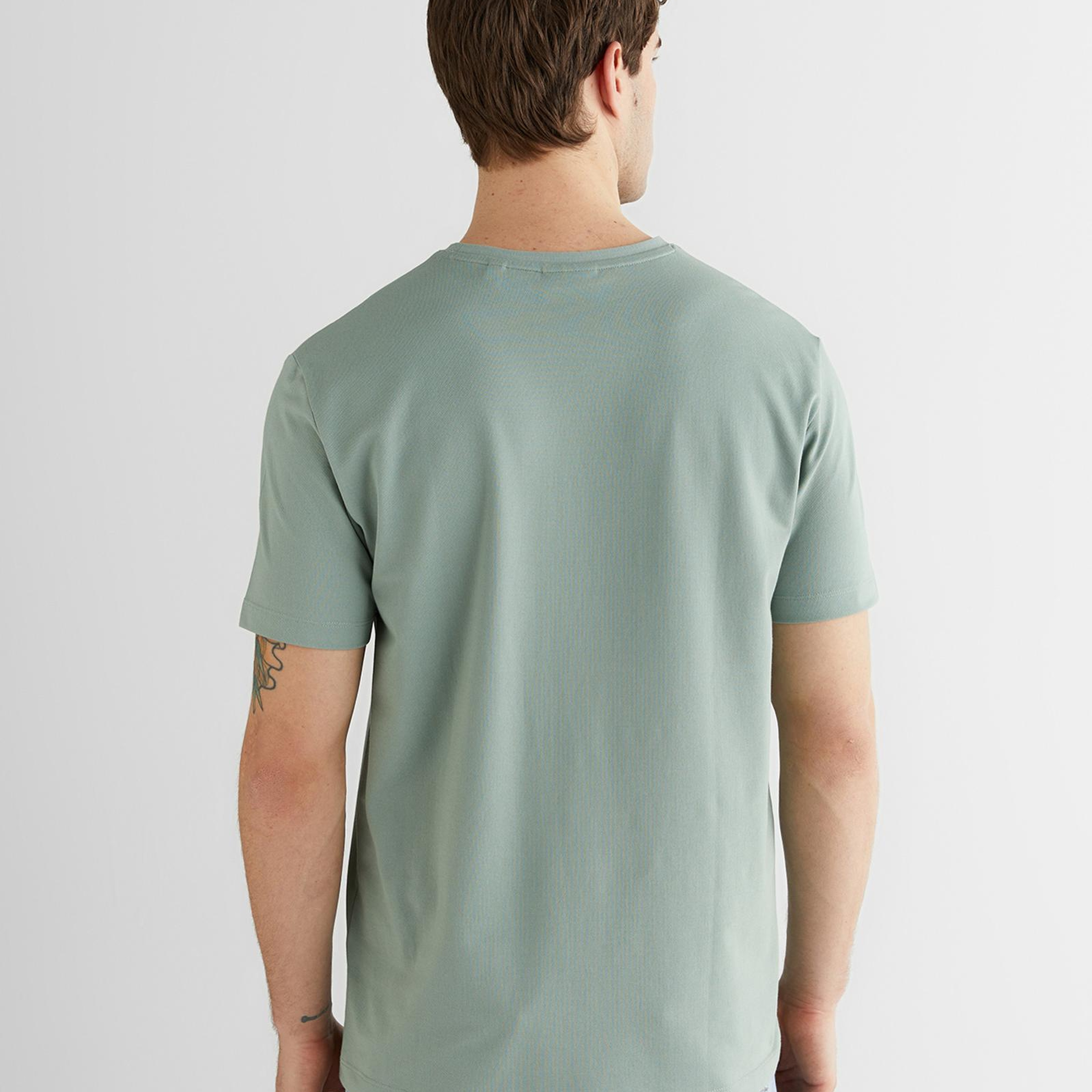 GANT Erkek Yeşil Baskılı Kısa Kollu T-Shirt