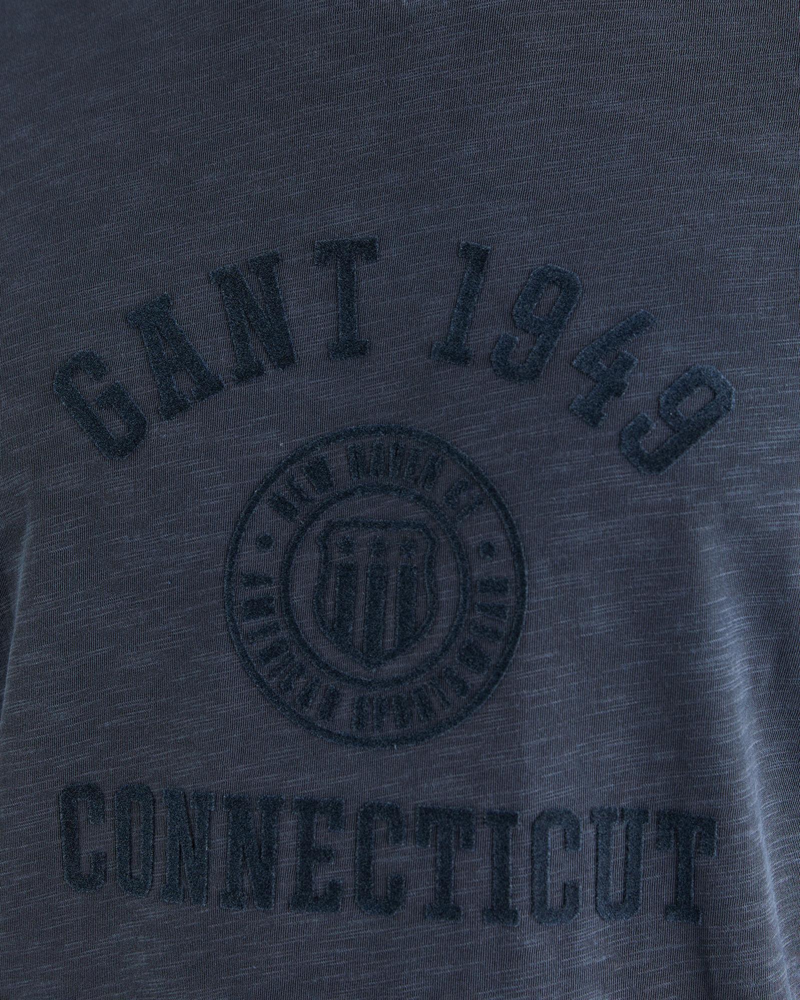 GANT Erkek Lacivert Baskılı Kısa Kollu T-Shirt