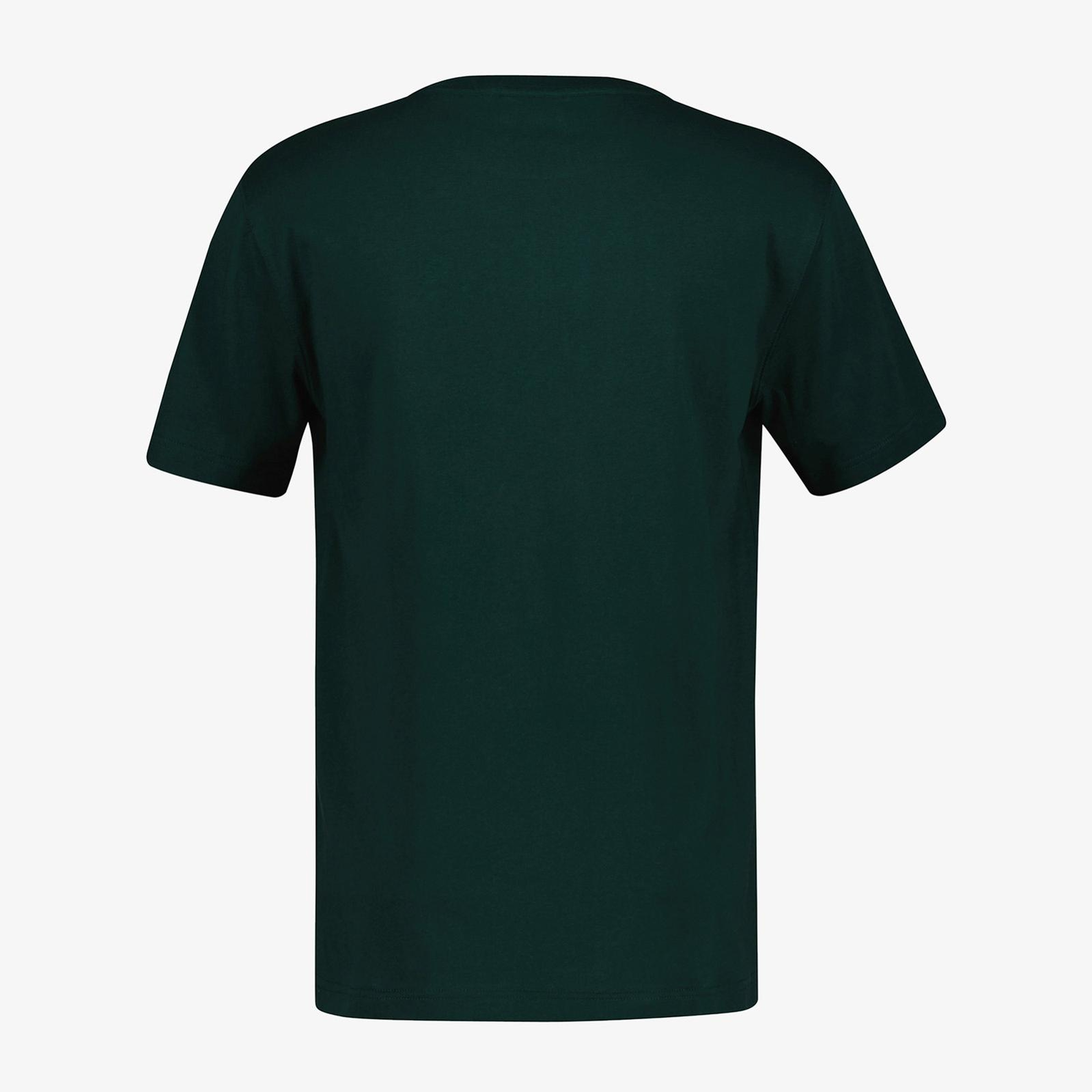 GANT Erkek Yeşil Regular Fit Bisiklet Yaka Logolu T-Shirt
