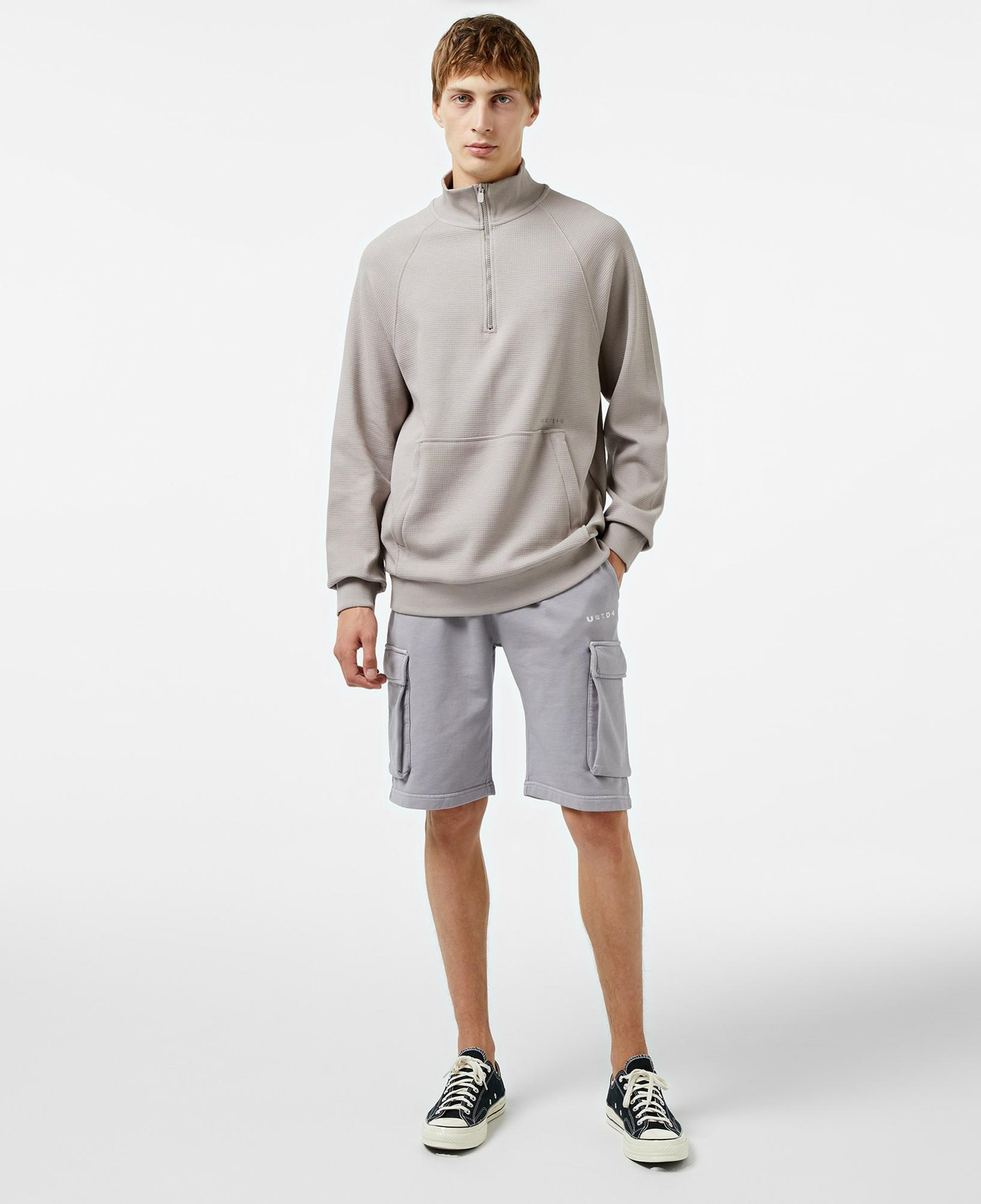 United4 Classic Erkek Gri Sweatshirt