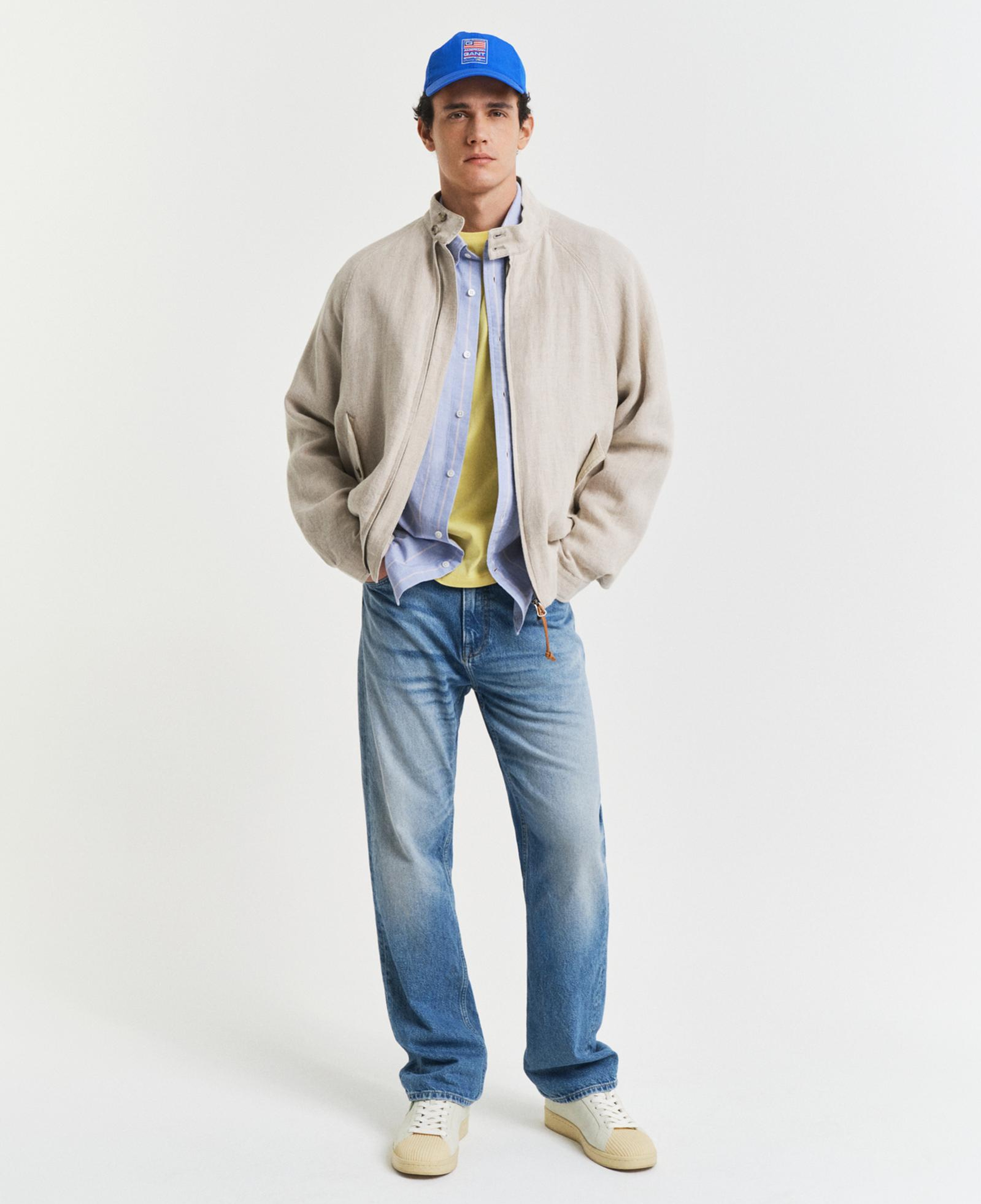 GANT Erkek Sarı Regular Fit Bisiklet Yaka T-Shirt