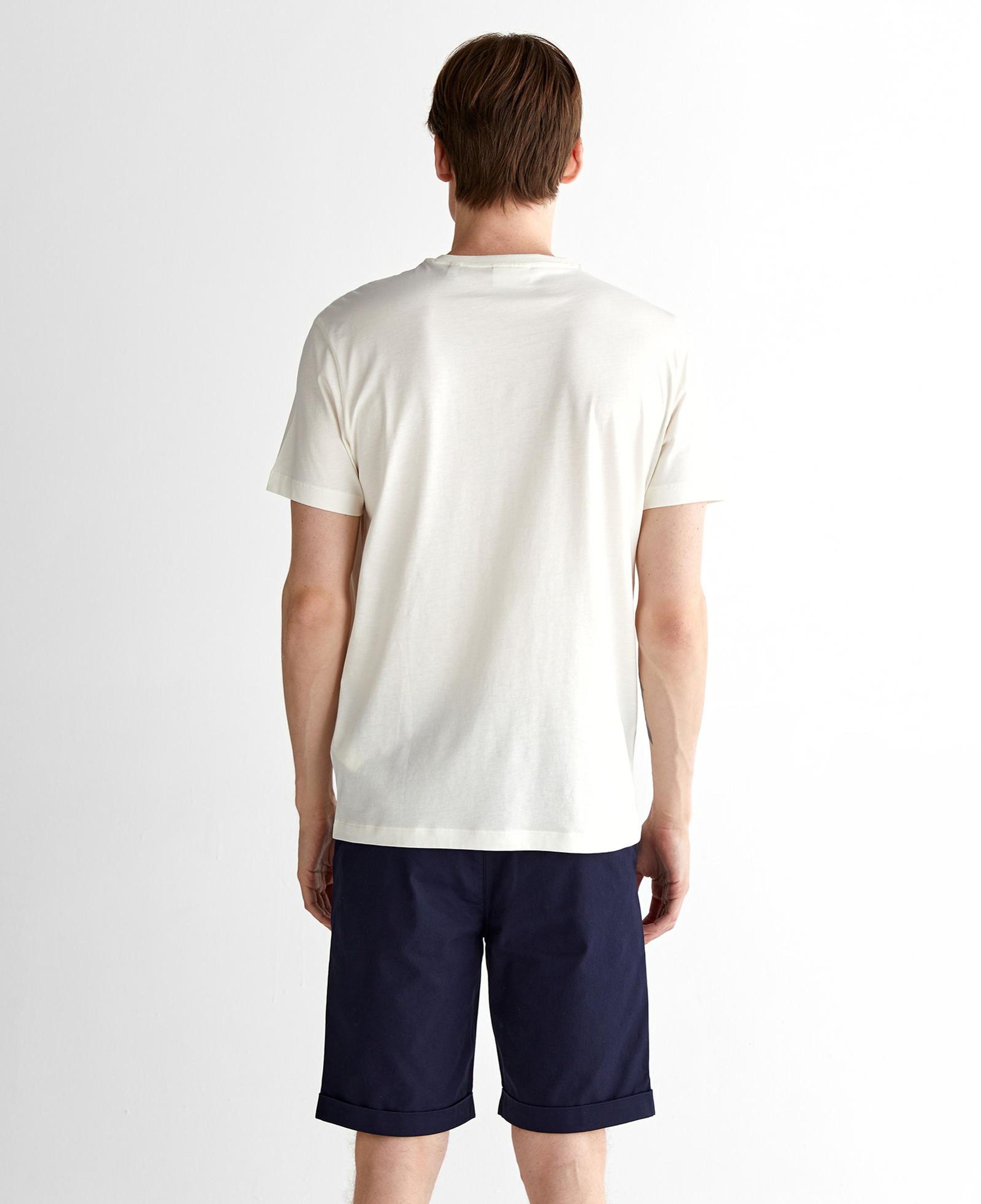 GANT Erkek Krem Regular Fit Bisiklet Yaka T-Shirt