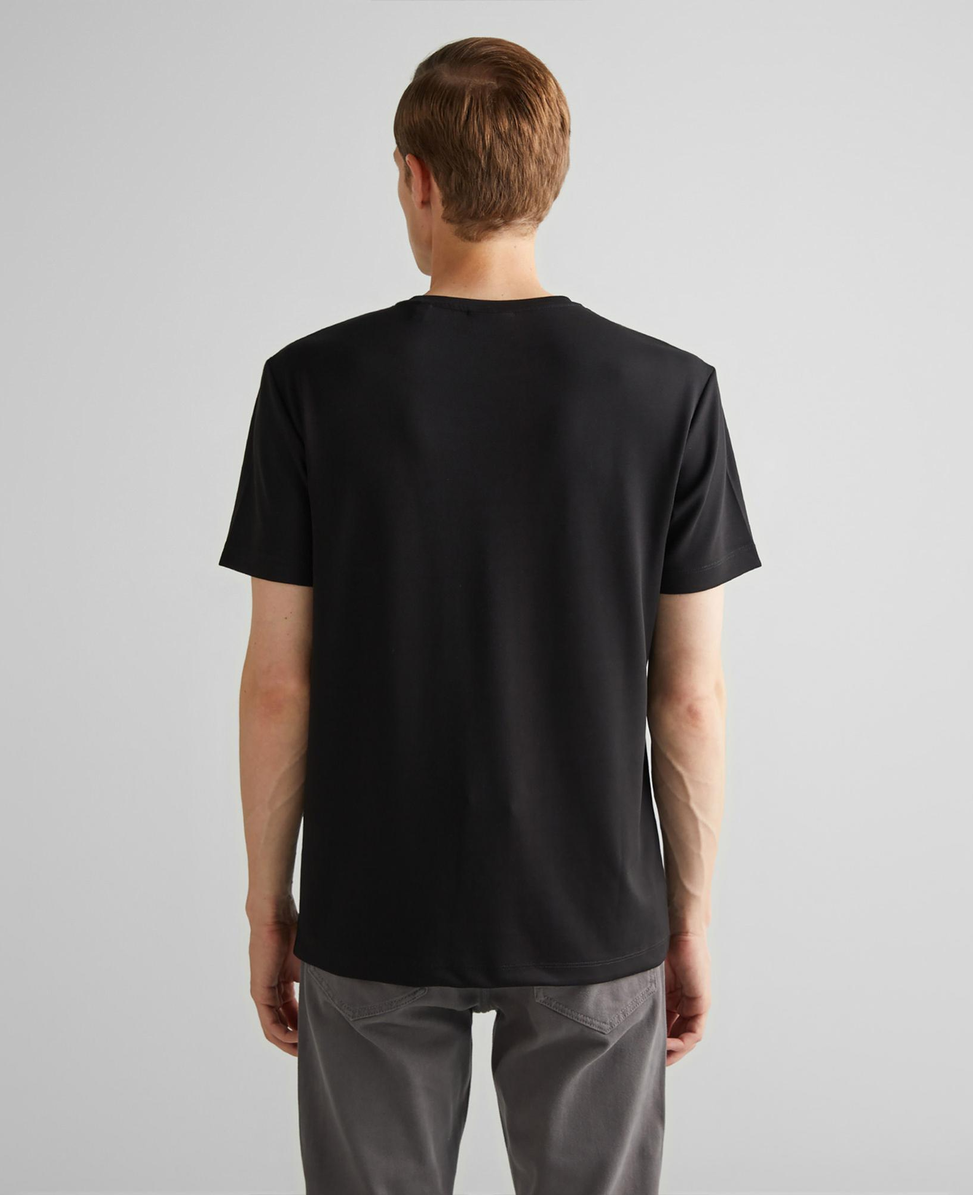 GANT Erkek Siyah Relaxed Fit Bisiklet Yaka T-Shirt