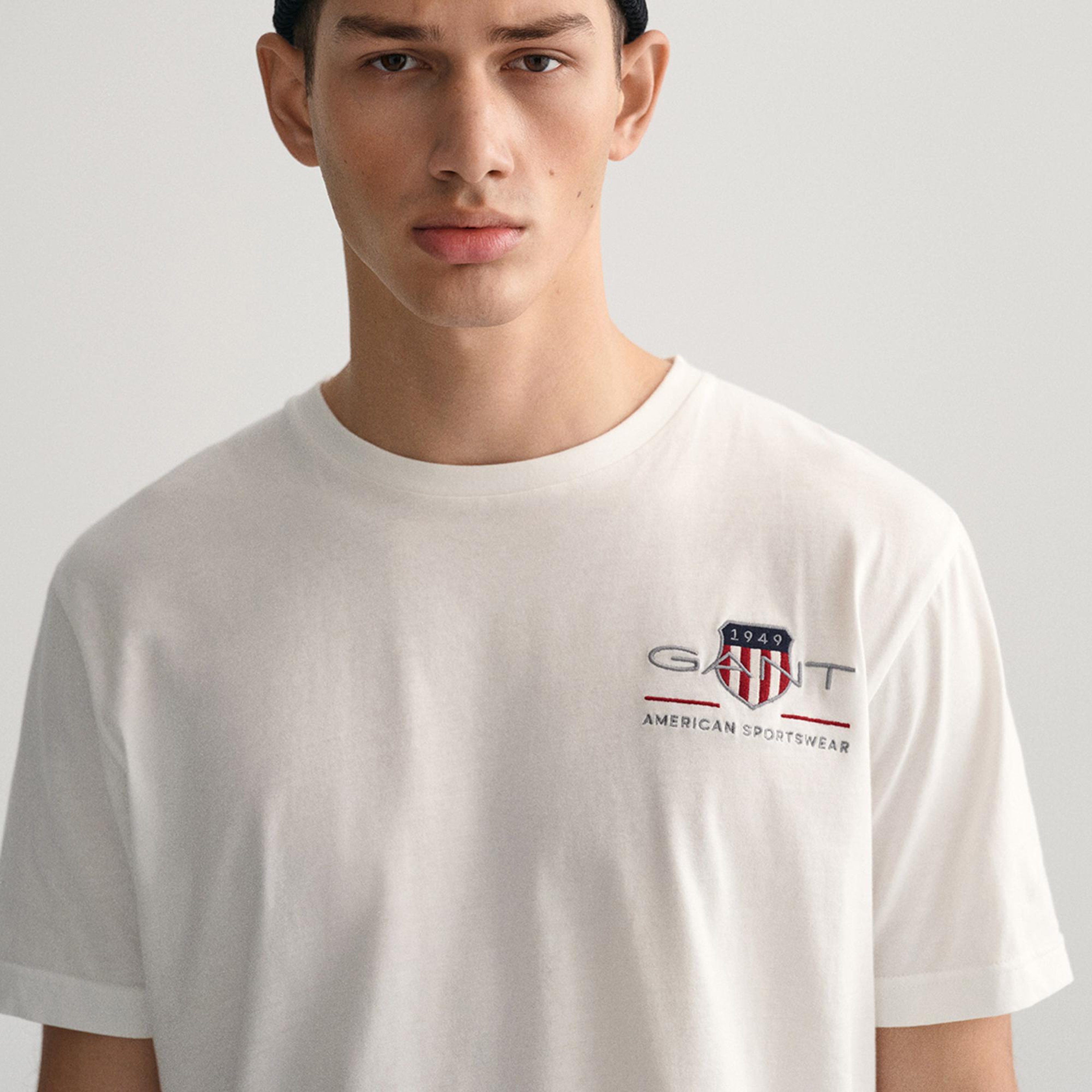 Gant Erkek Beyaz T-Shirt