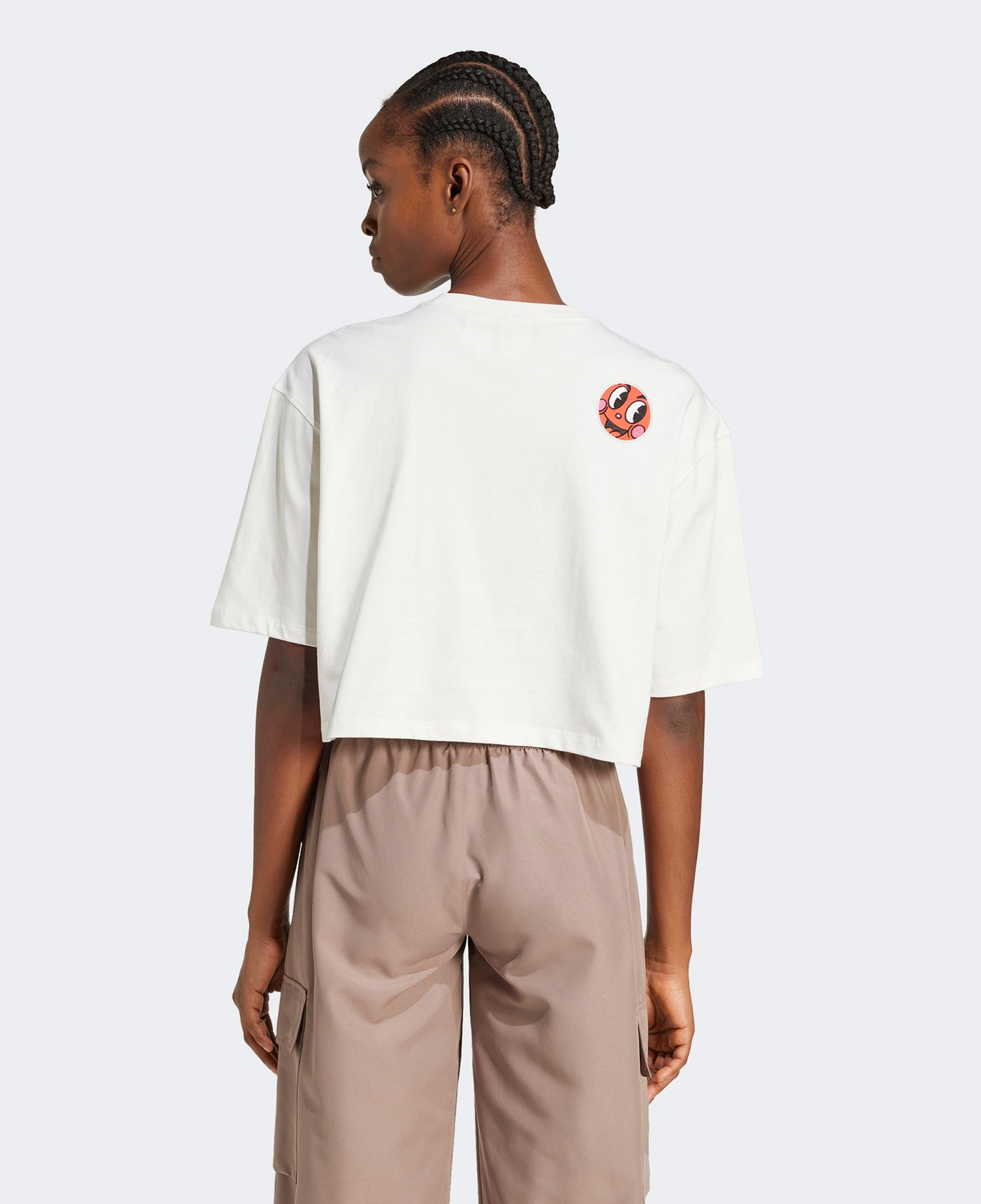 adidas Graphics Nelson Kadın Beyaz T-Shirt