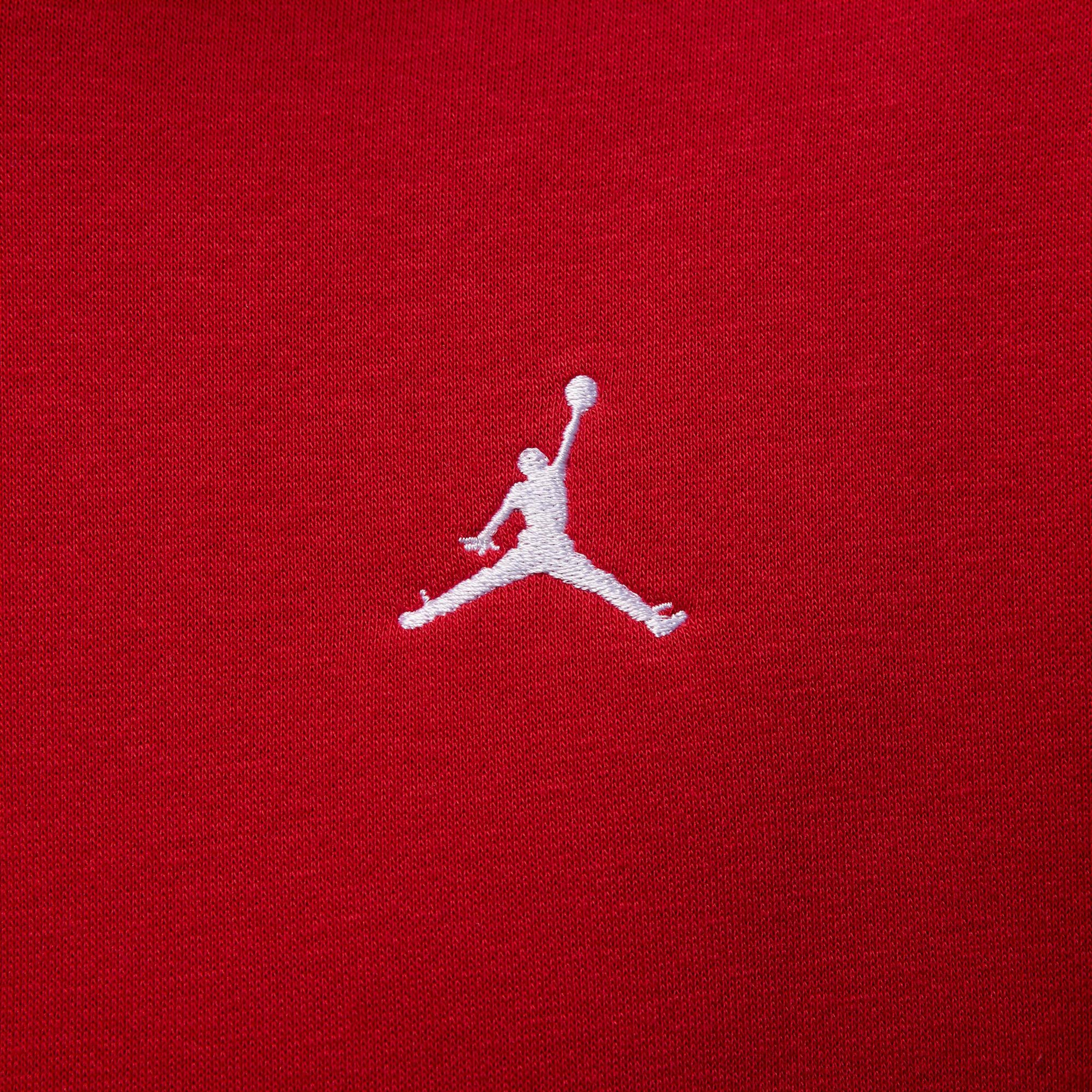 Jordan Brooklyn Fleece Erkek Kırmızı Kapüşonlu Sweatshirt