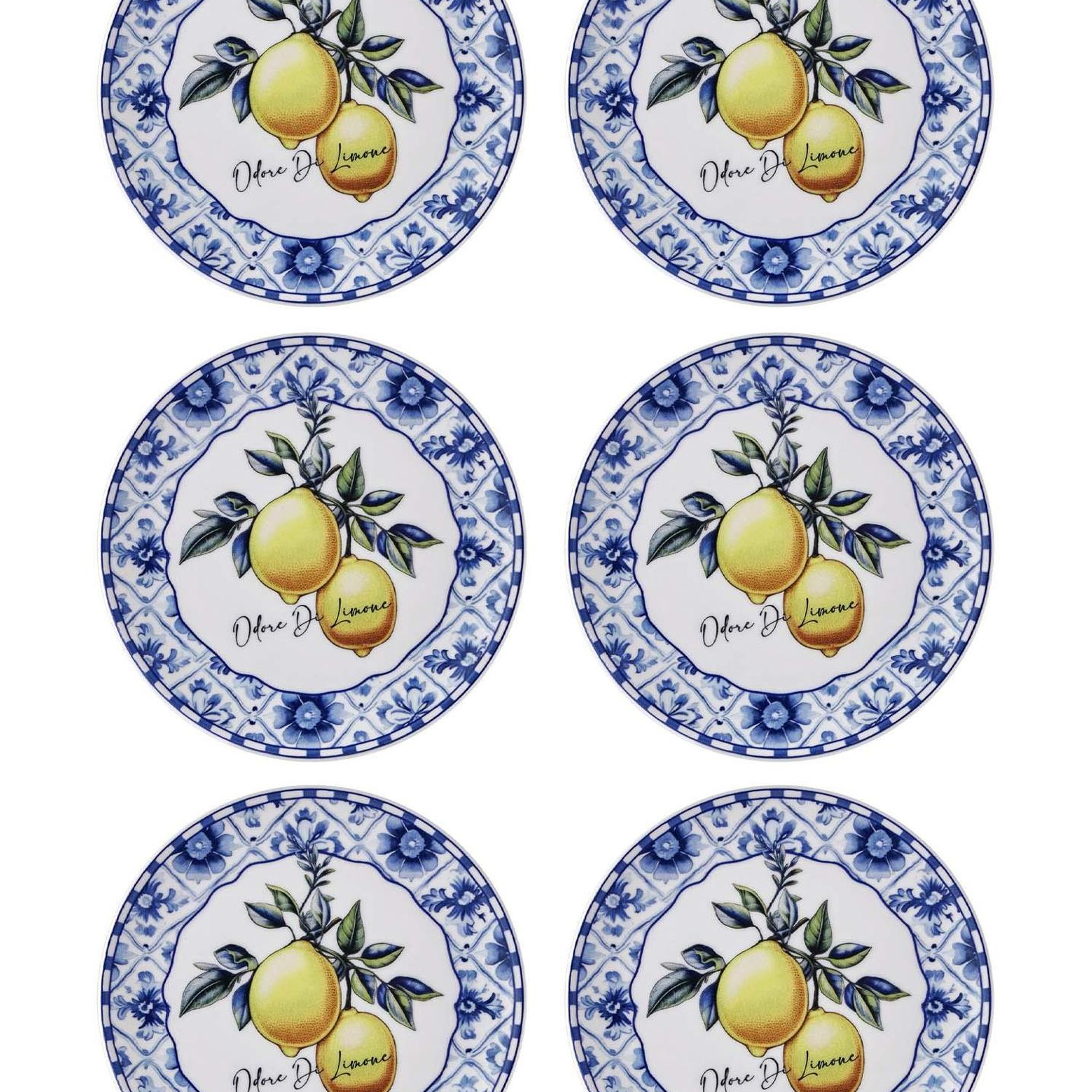 Odore Di Limone Pasta Tabağı 6lı Set 19 cm ODL0001