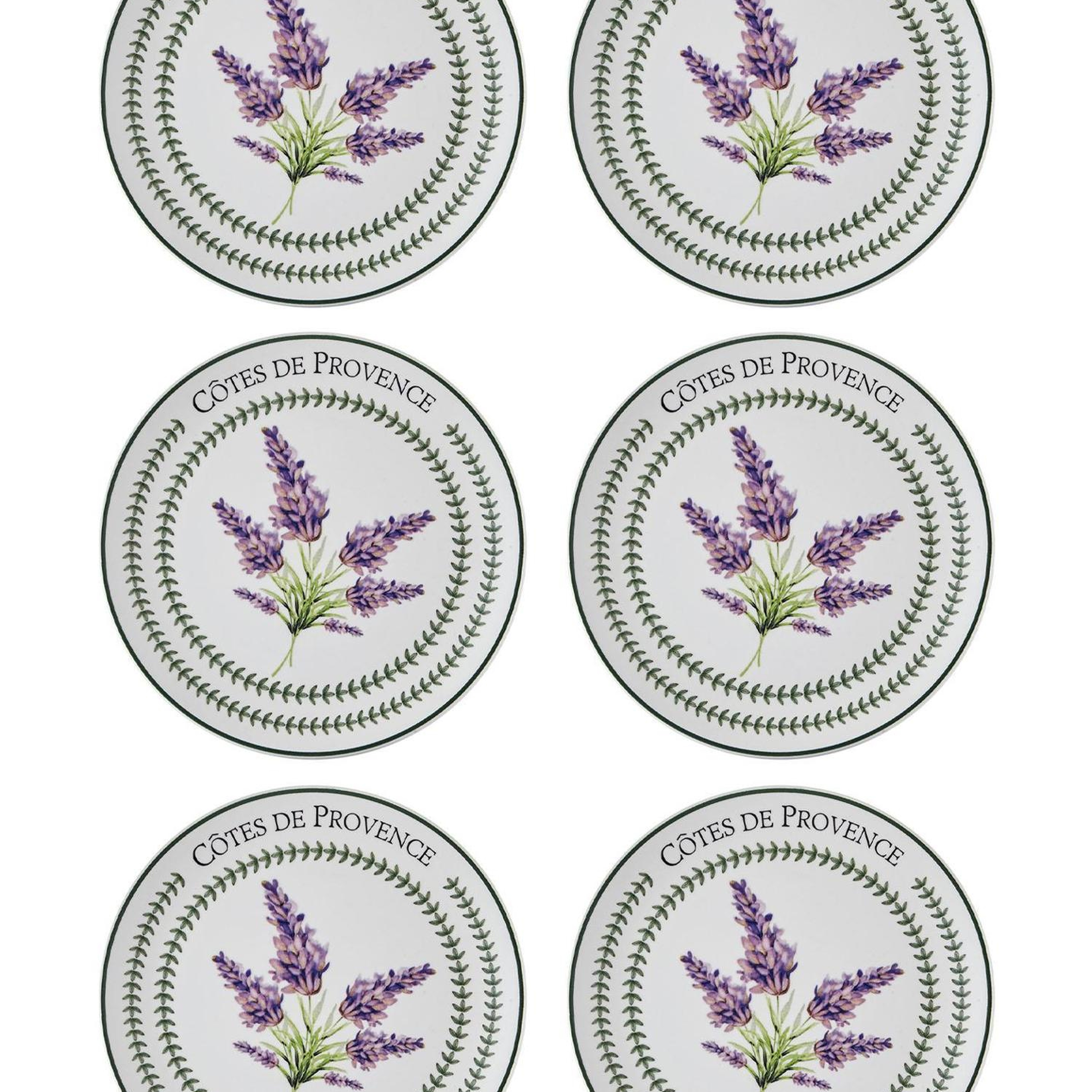 Provence Lavanta Pasta Tabağı 6lı Set 19 cm PRC002
