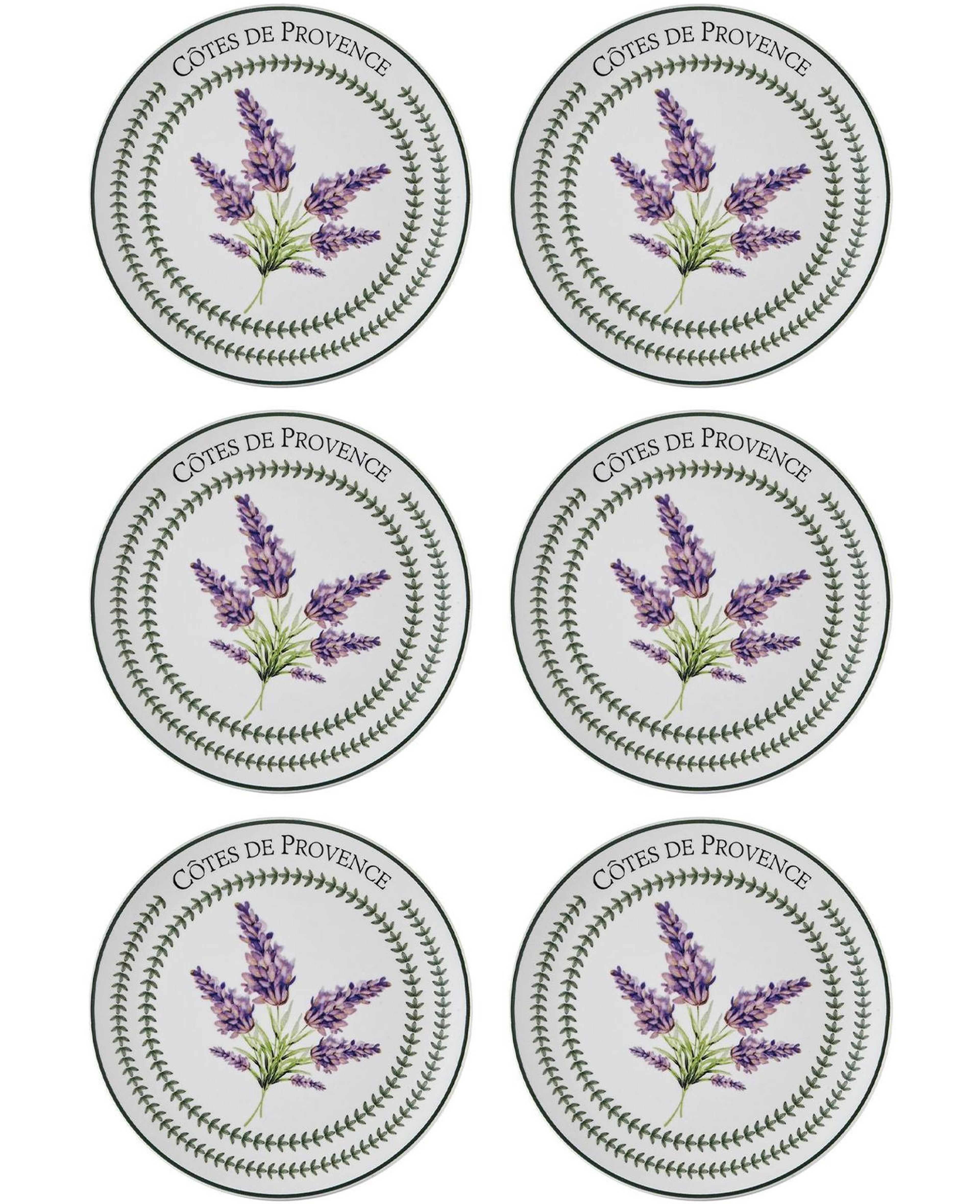 Provence Lavanta Pasta Tabağı 6lı Set 19 cm PRC002