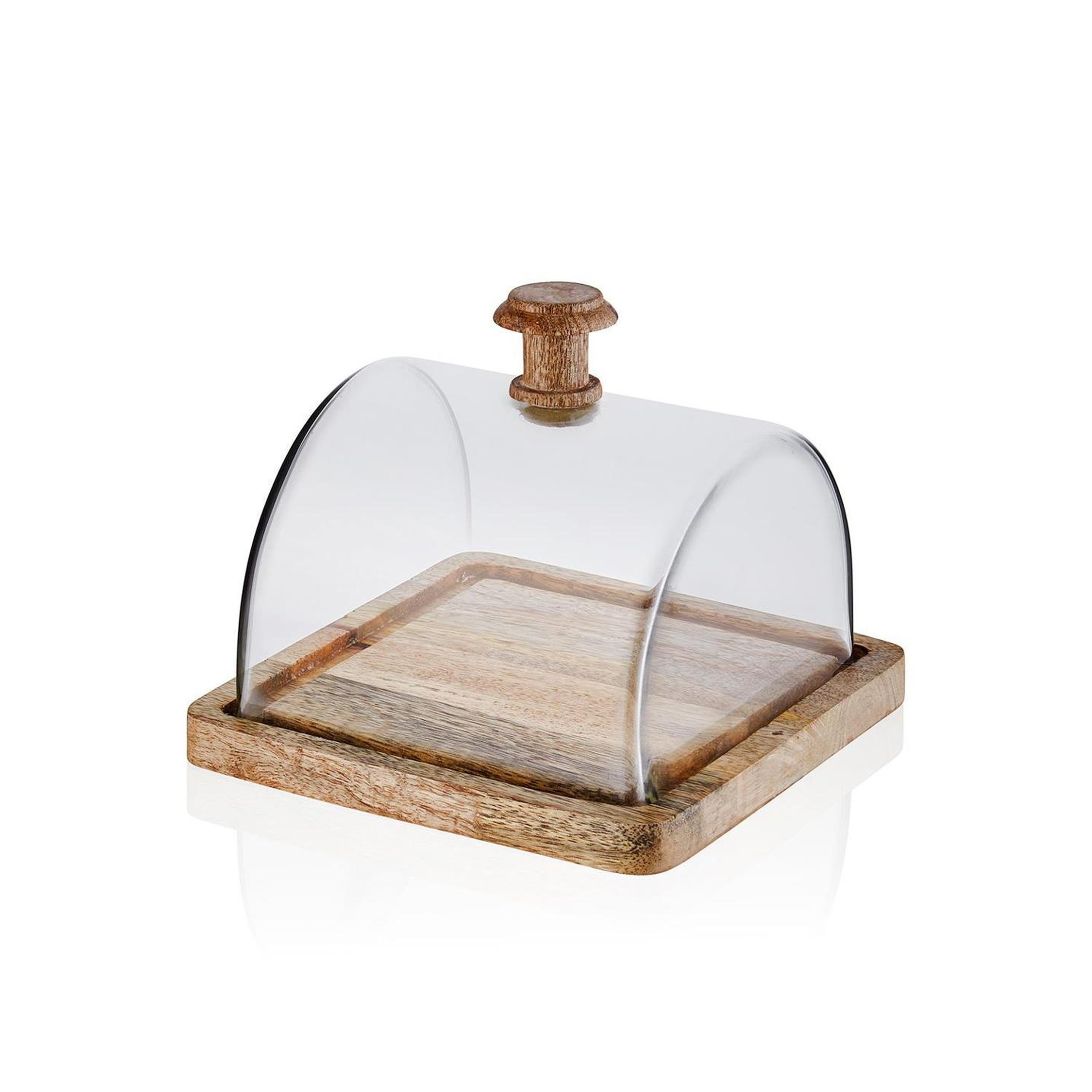 Madera Dikdörtgen Kek Saklama Fanusu 15x19x19 cm