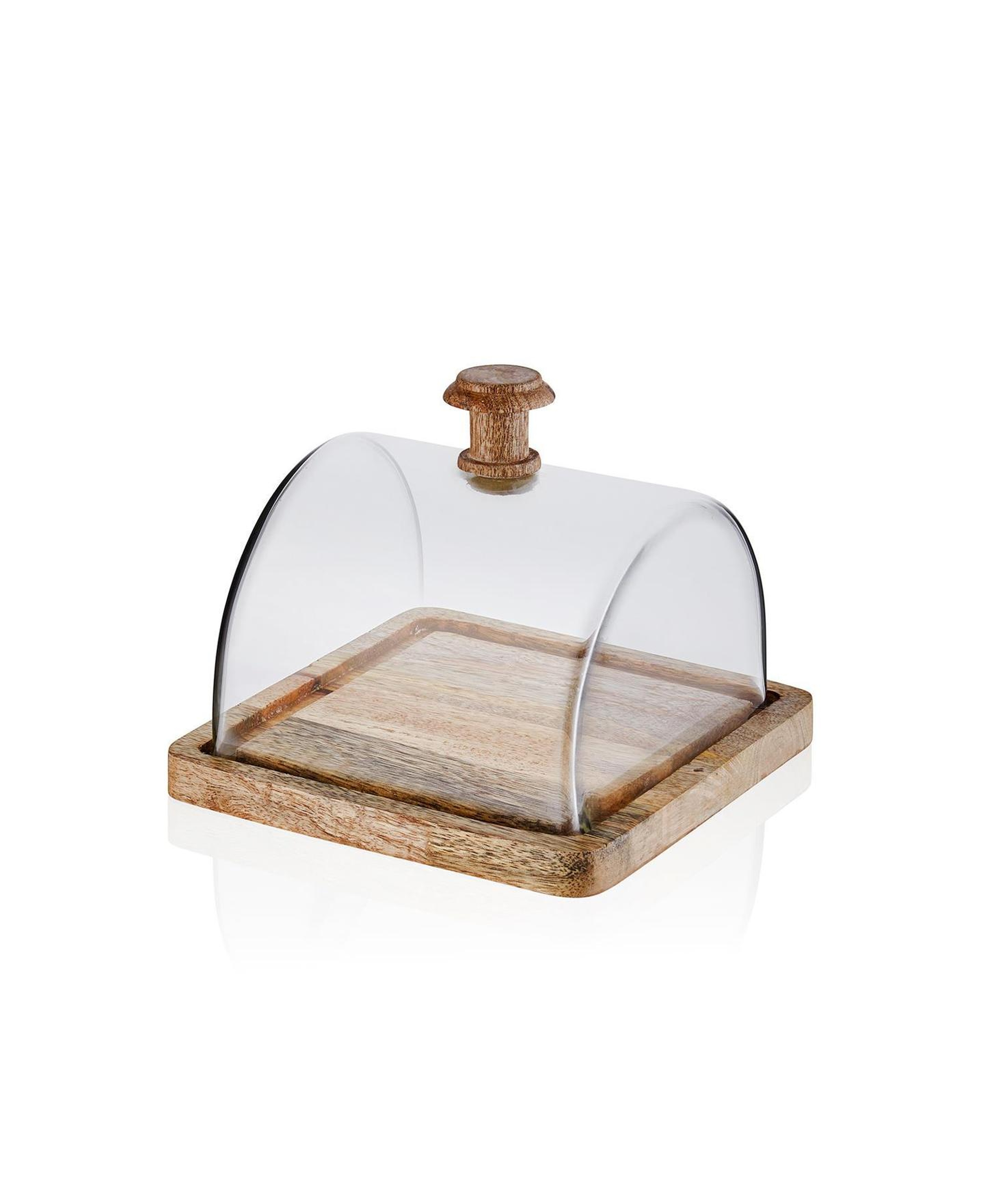 Madera Dikdörtgen Kek Saklama Fanusu 15x19x19 cm