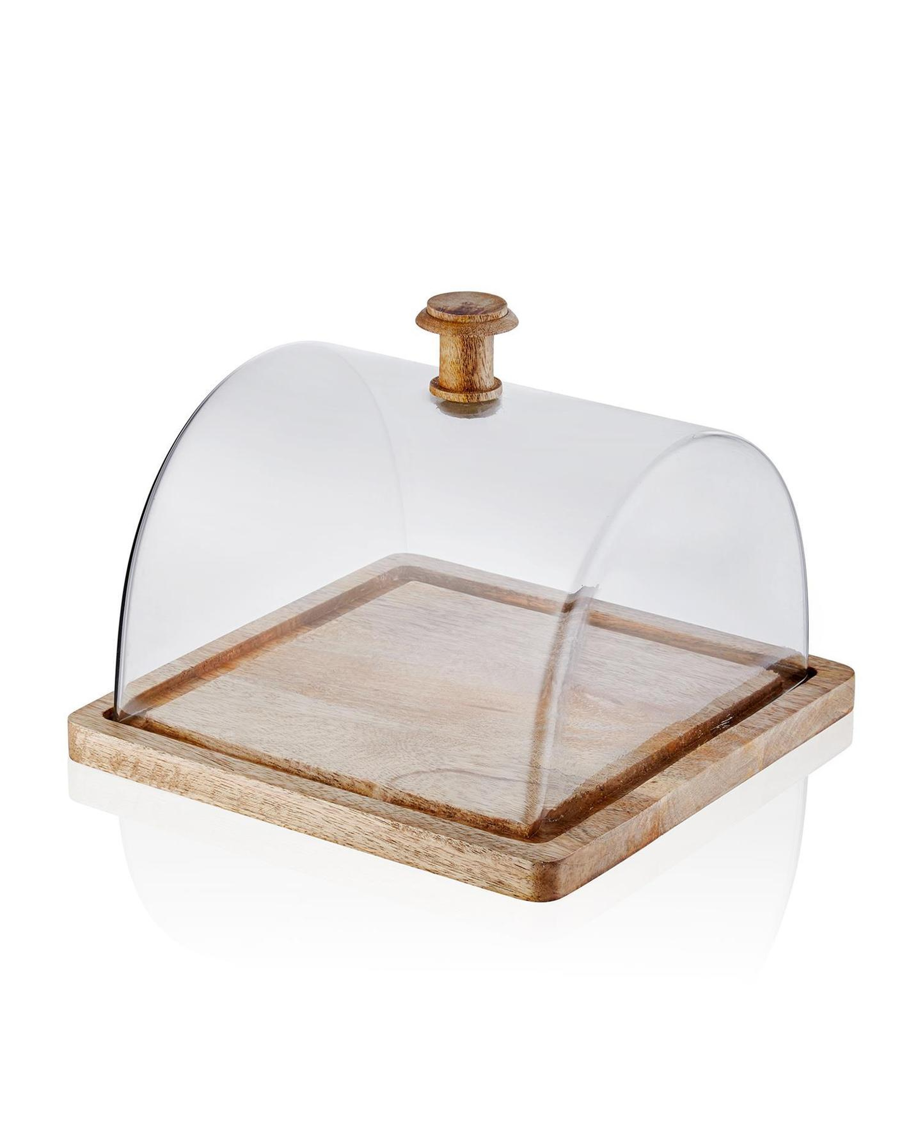 Madera Dikdörtgen Kek Saklama Fanusu 18x24x24 cm