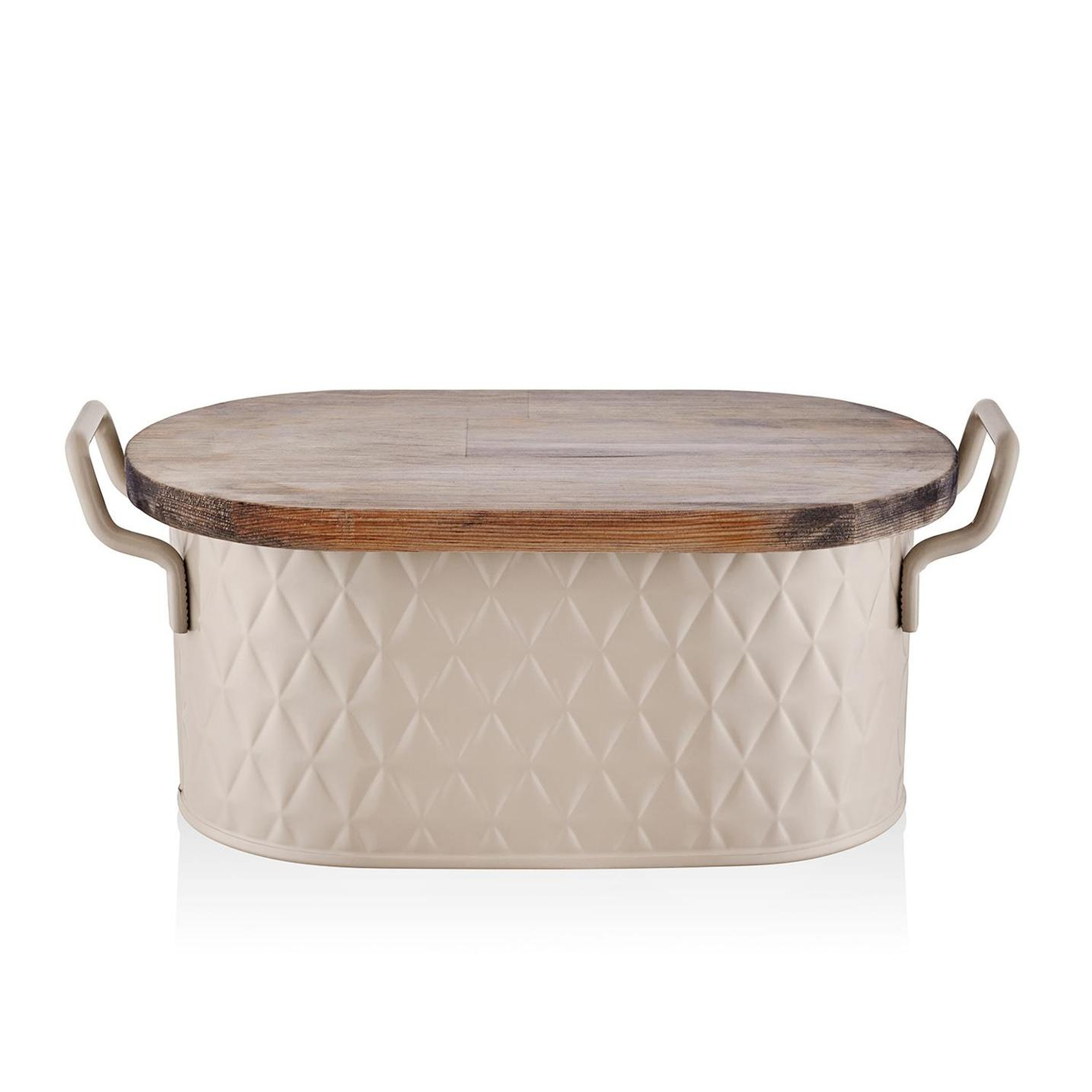 The Mia Prizma Ekmek Saklama Kabı Karamel 40x22x18 cm
