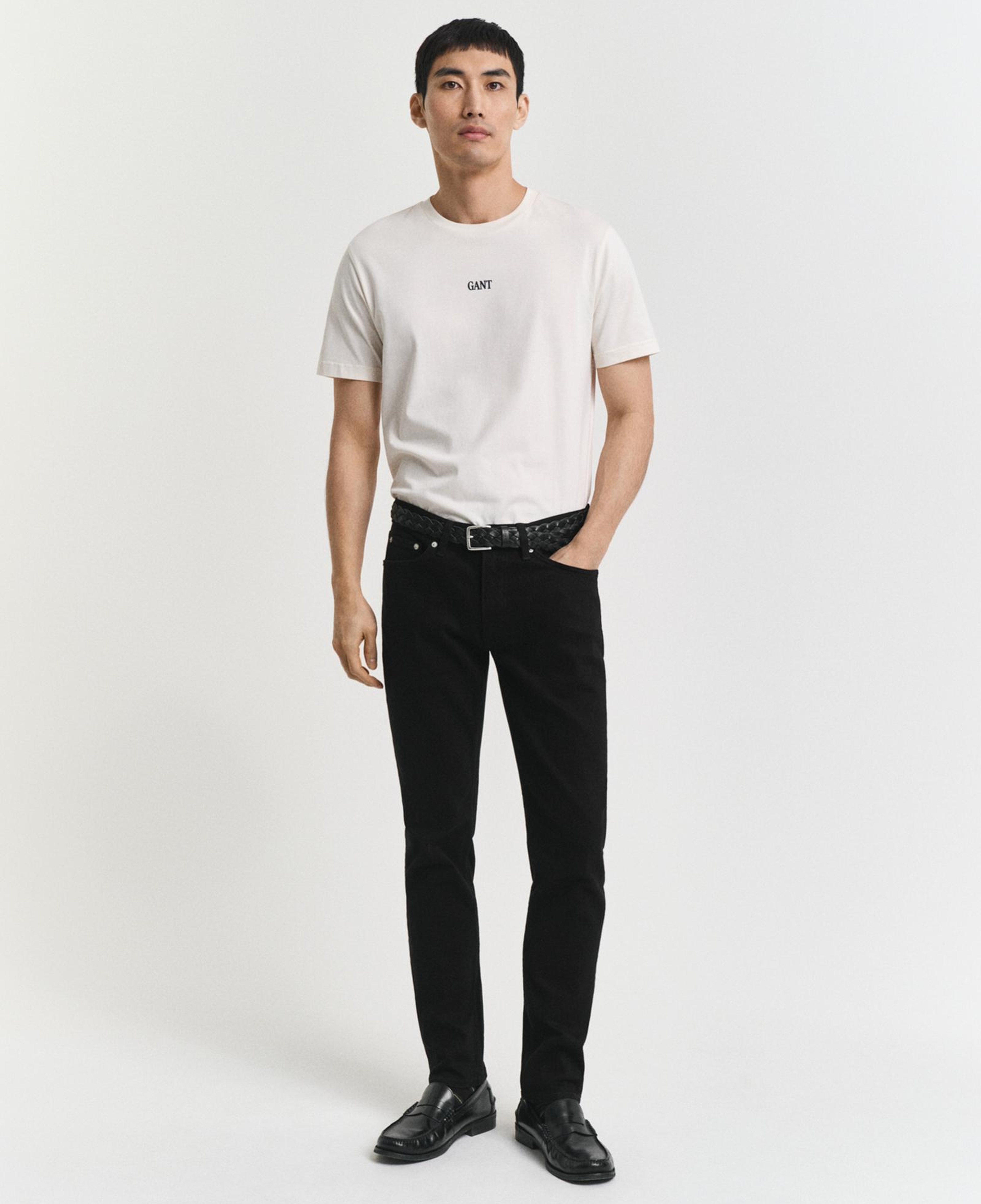 GANT Erkek Siyah Slim Fit Stay Black Jean