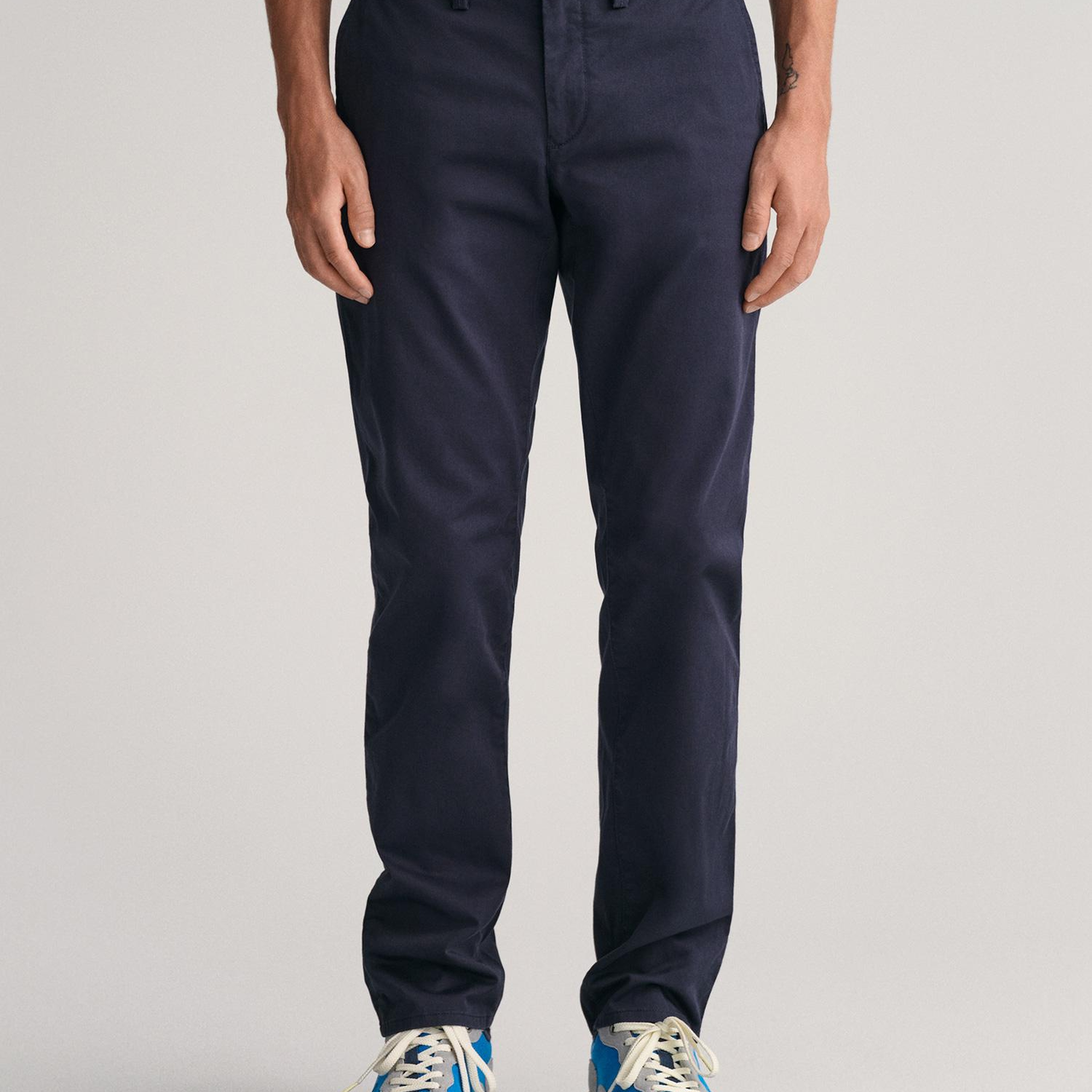 GANT Erkek Lacivert Slim Fit Chino Pantolon