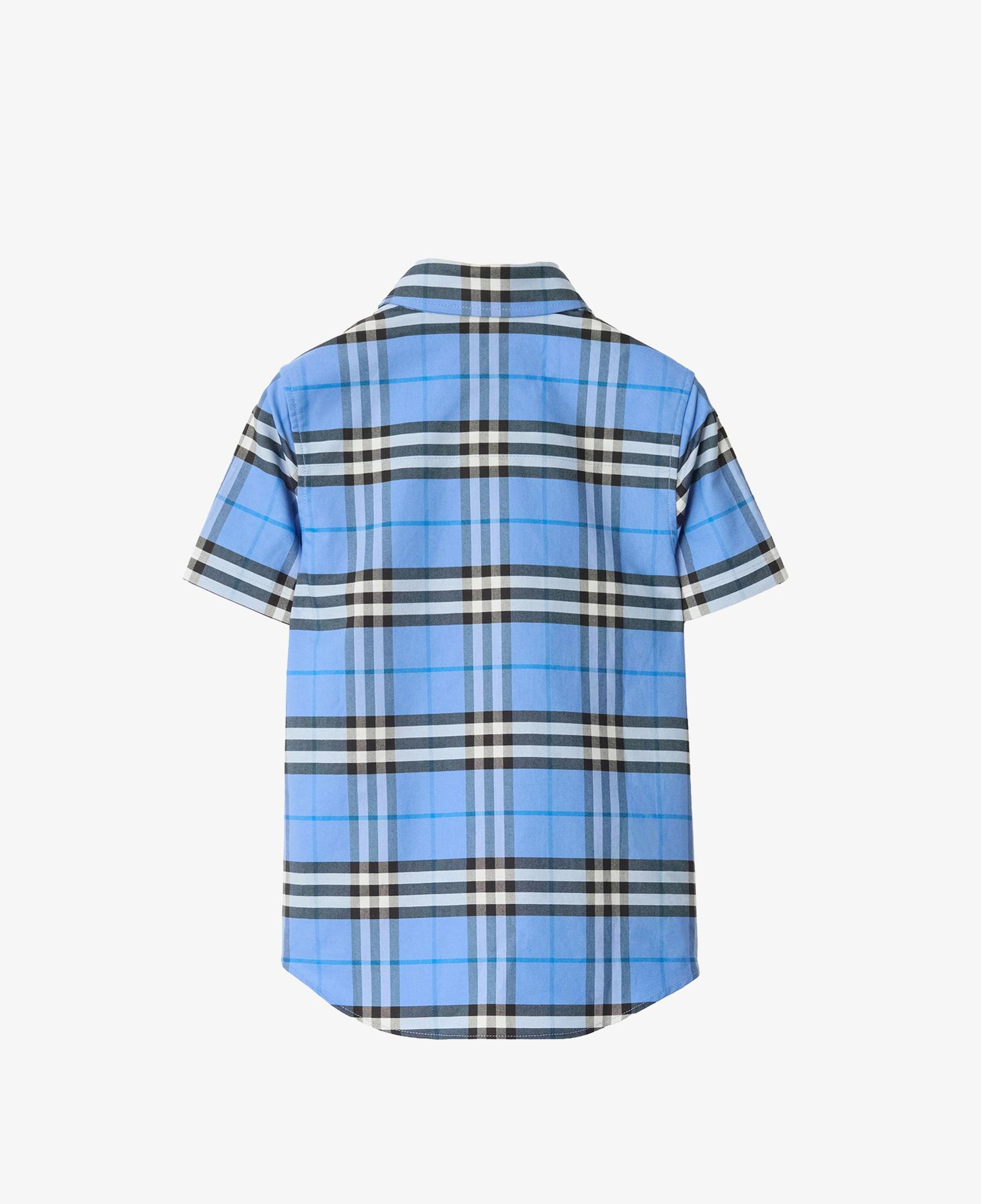Burberry Owen Check Çocuk Mavi Gömlek