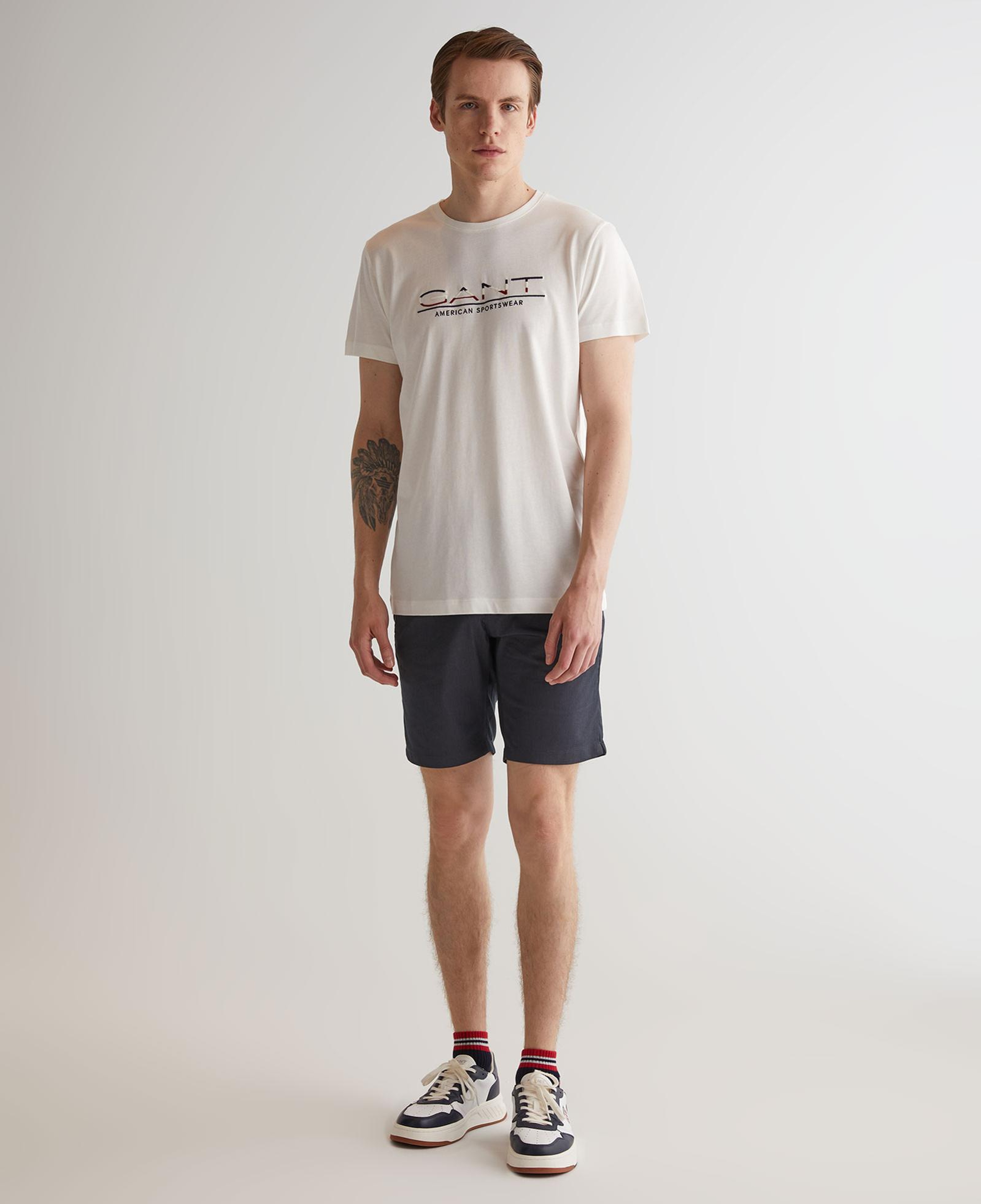 GANT Erkek Gri Slim Fit Şort