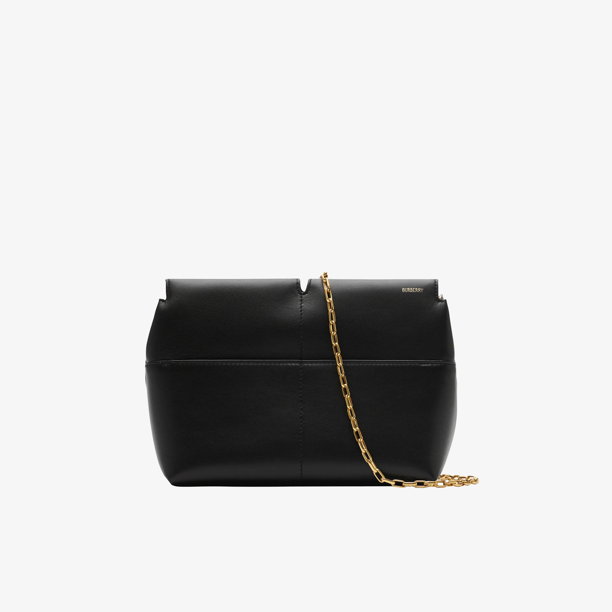 Burberry Soft Snip Clutch Kadın Siyah Çanta