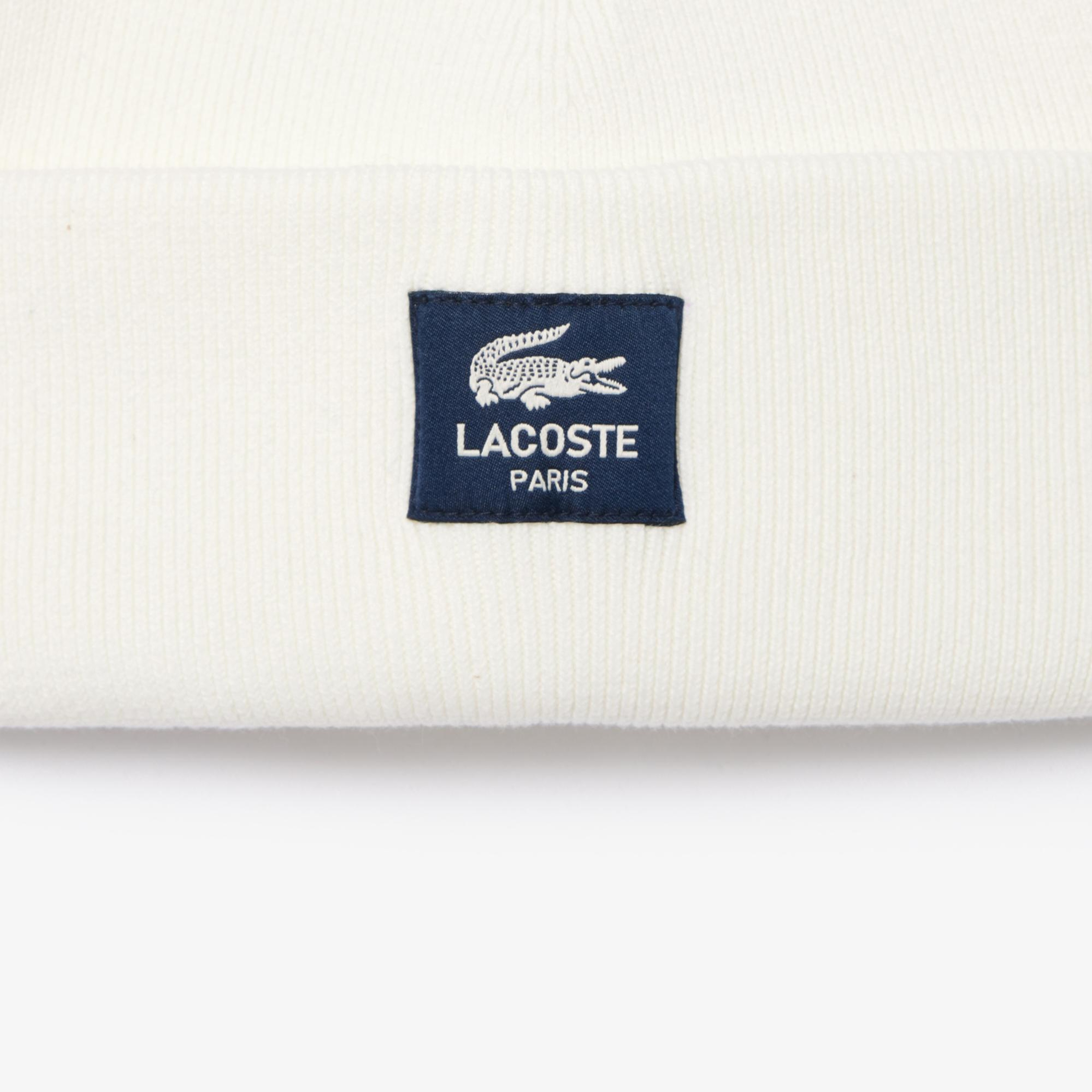 Lacoste Unisex Beyaz Bere