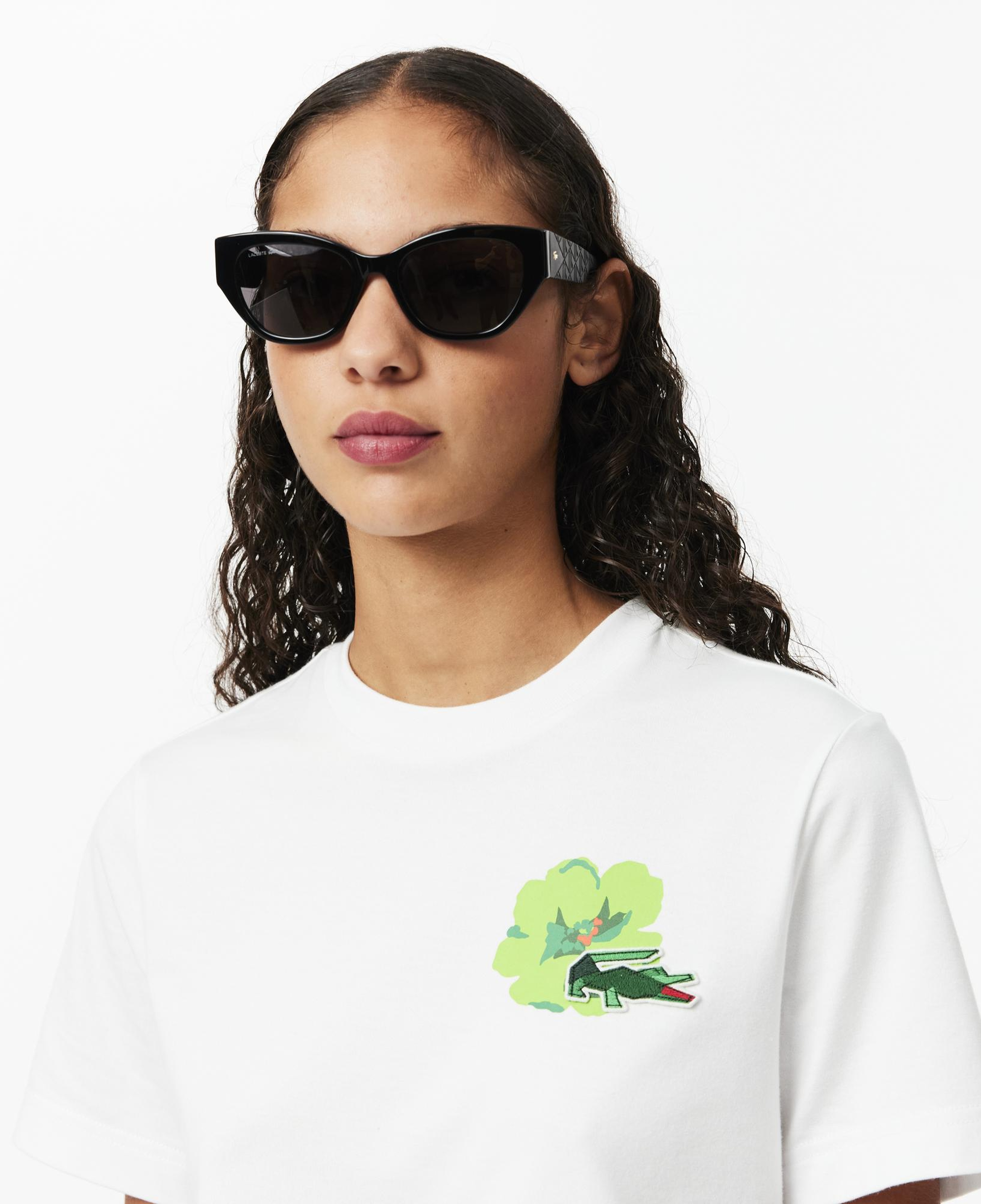 Kadın Regular Fit Bisiklet Yaka Beyaz T-Shirt