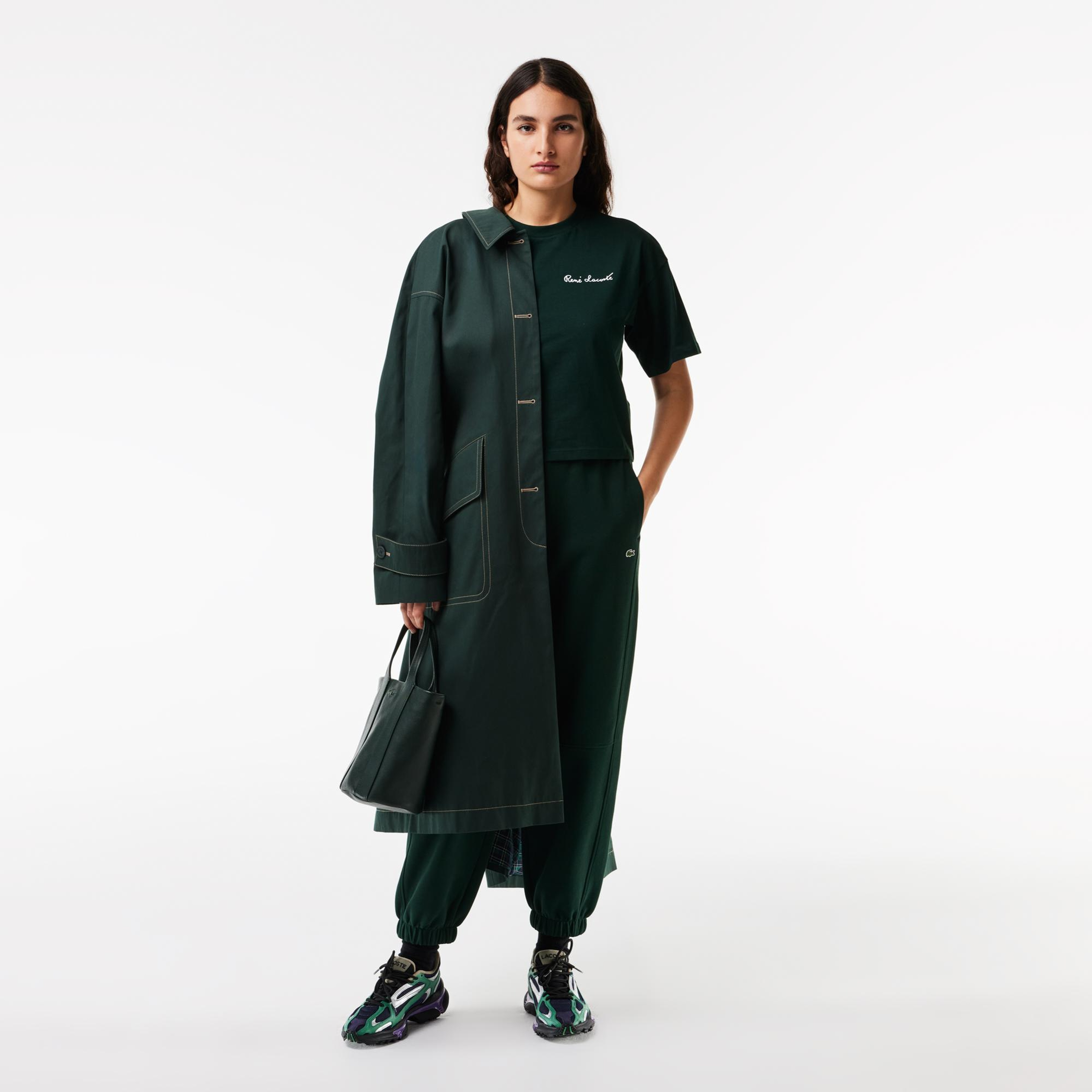 Kadın Relaxed Fit Bisiklet Yaka Siyah T-Shirt