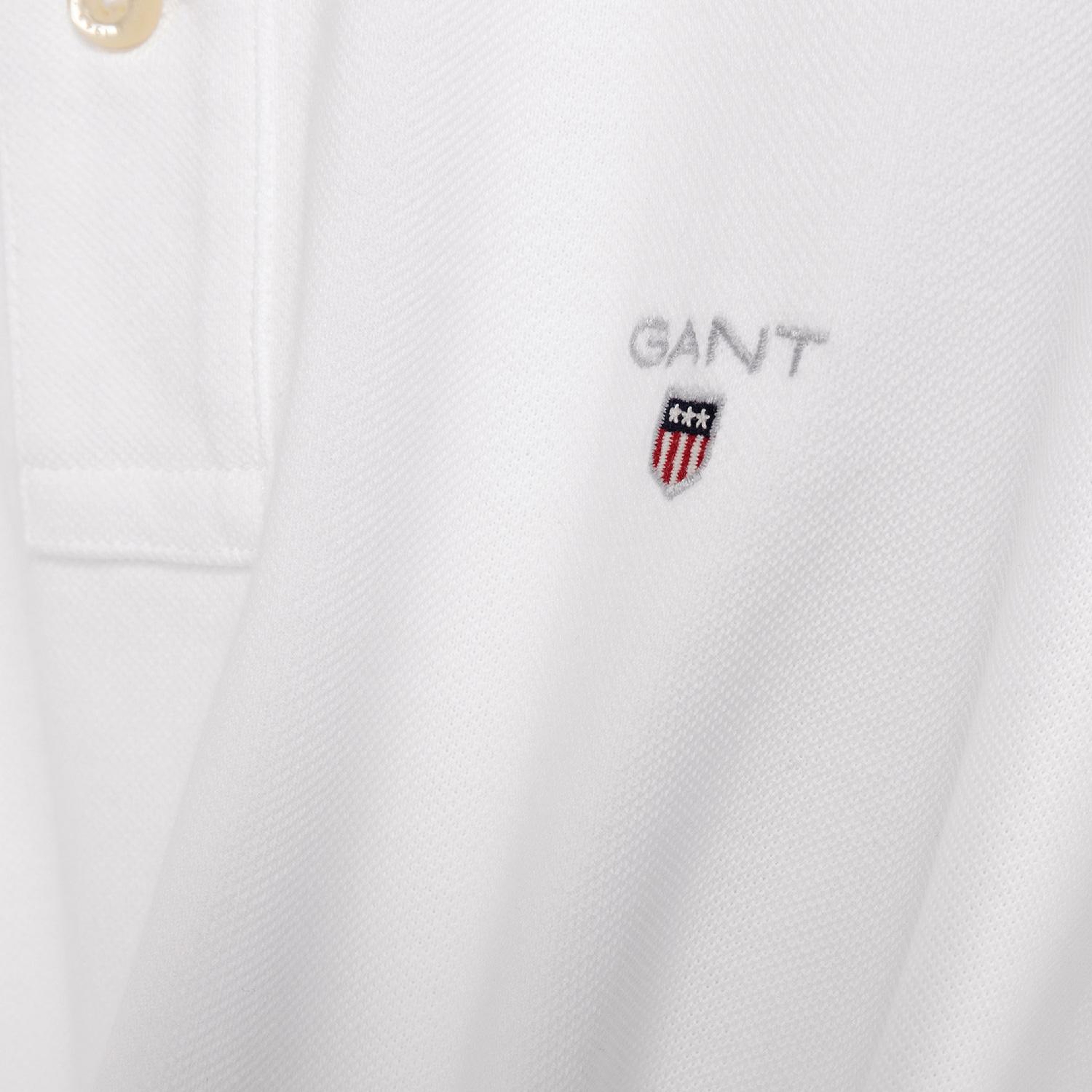GANT Erkek Beyaz Regular Fit Polo