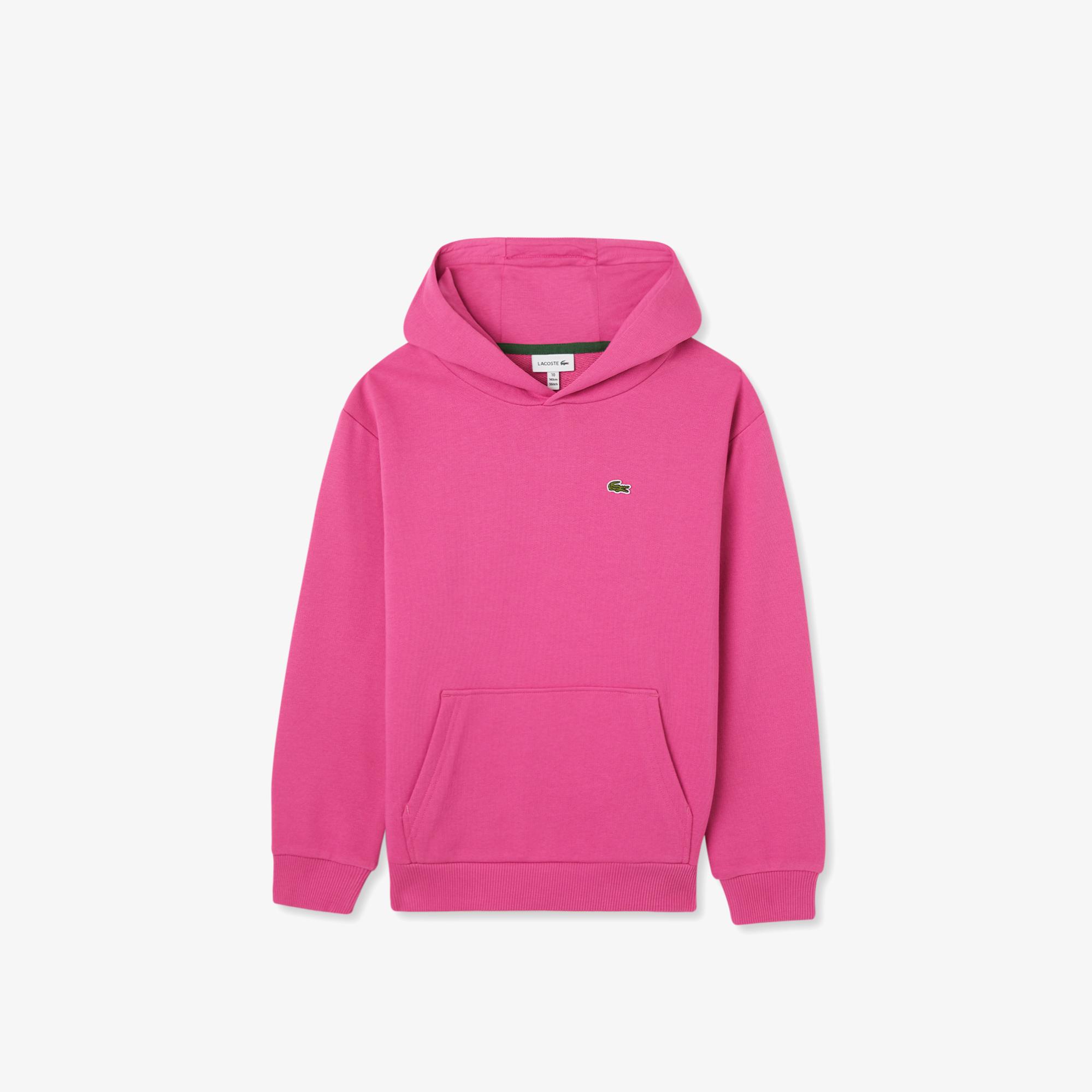 Lacoste Çocuk Kapüşonlu Pembe Sweatshirt