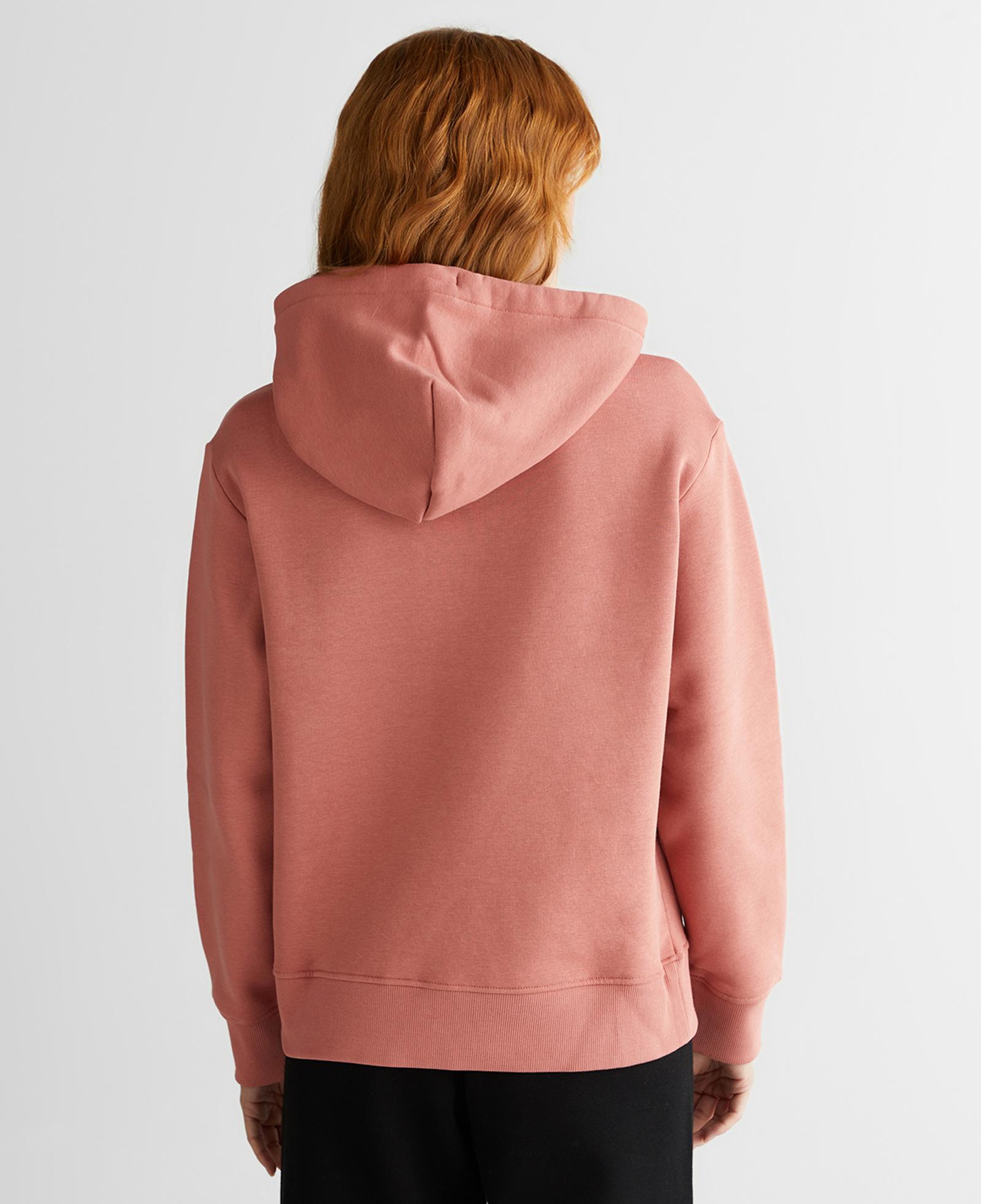 GANT Kadın Pembe Relaxed Fit Kapüşonlu Sweatshirt