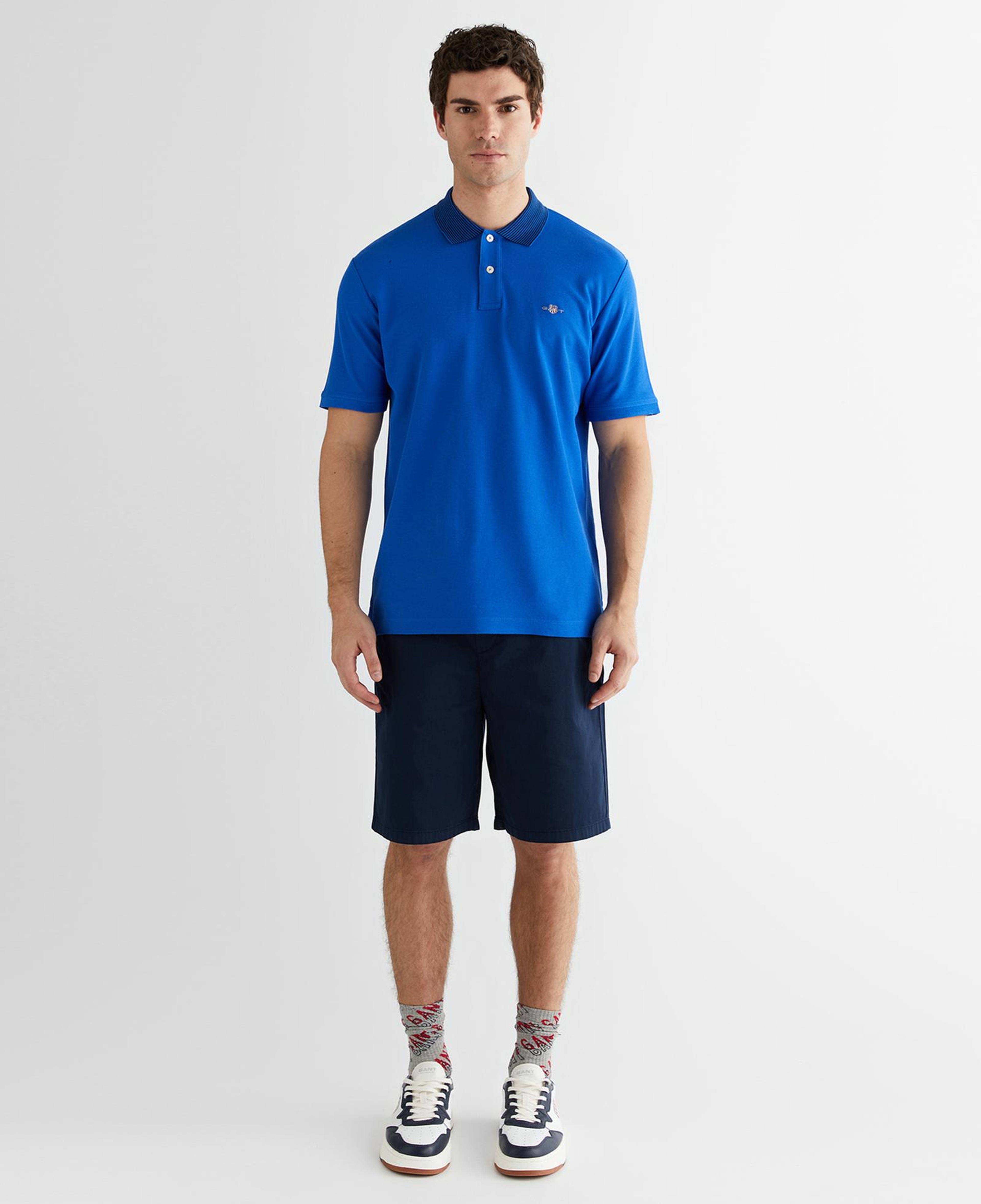GANT Erkek Lacivert Regular Fit Polo