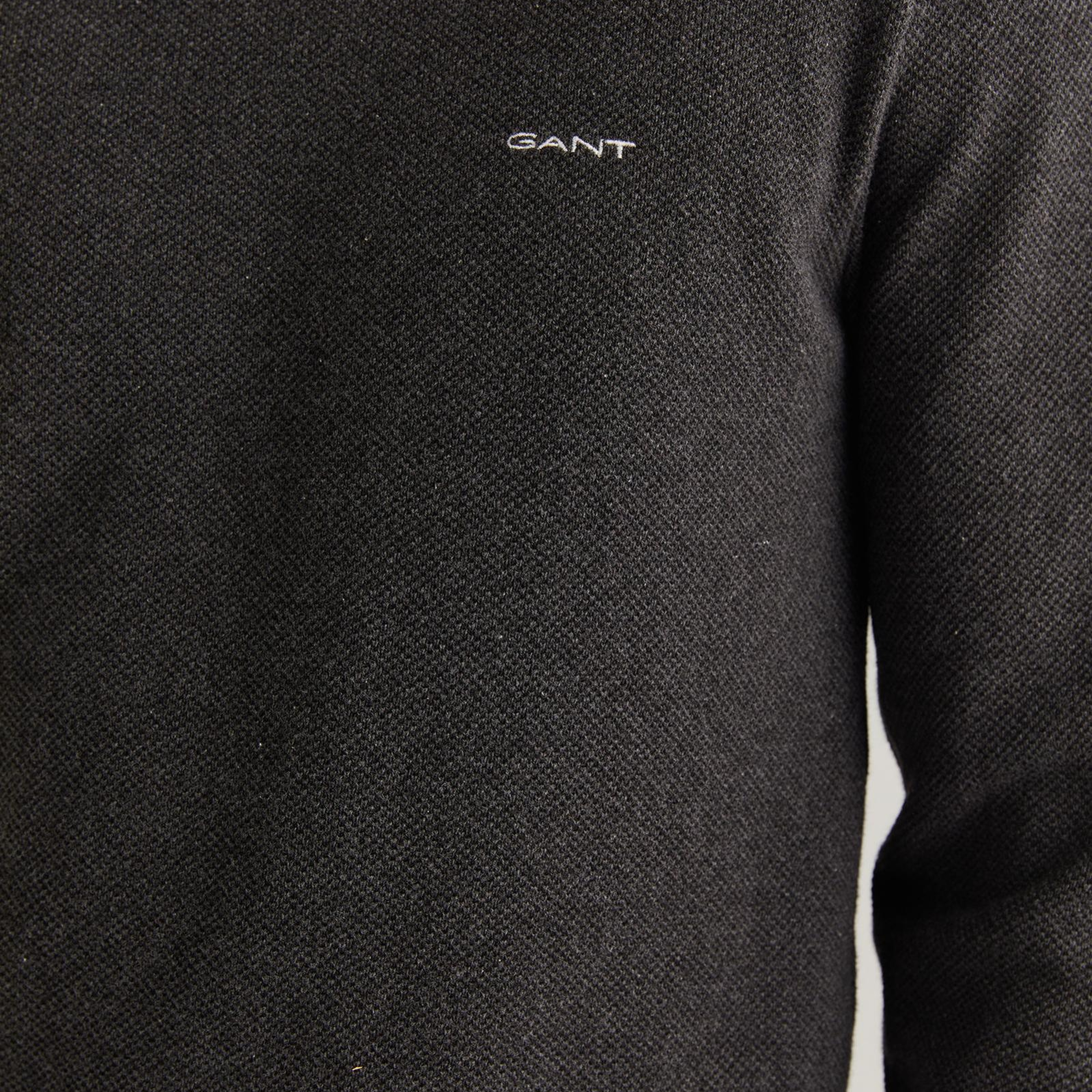 GANT Erkek Gri Regular Fit Bisiklet Yaka Kazak