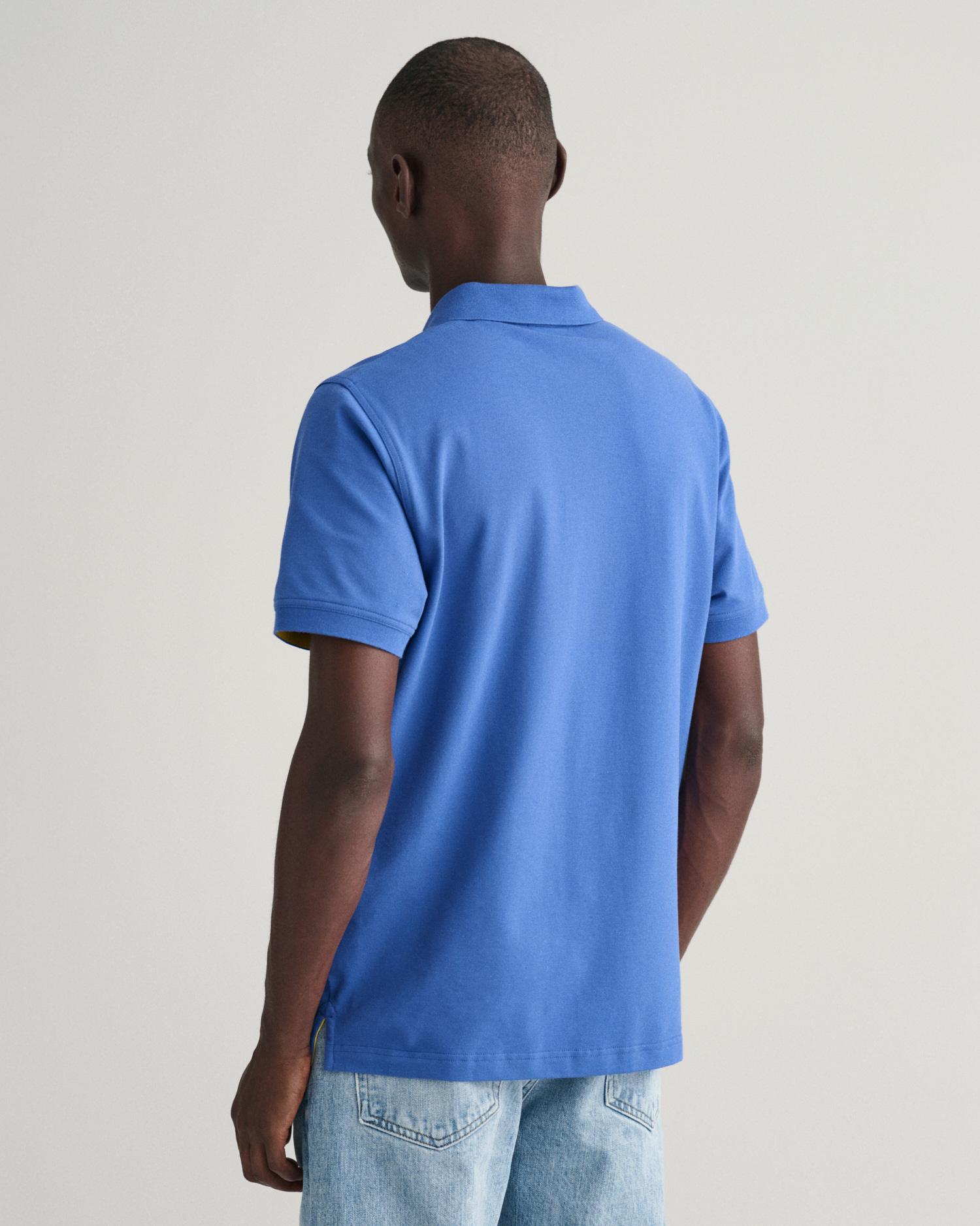GANT Erkek Mavi Regular Fit Polo