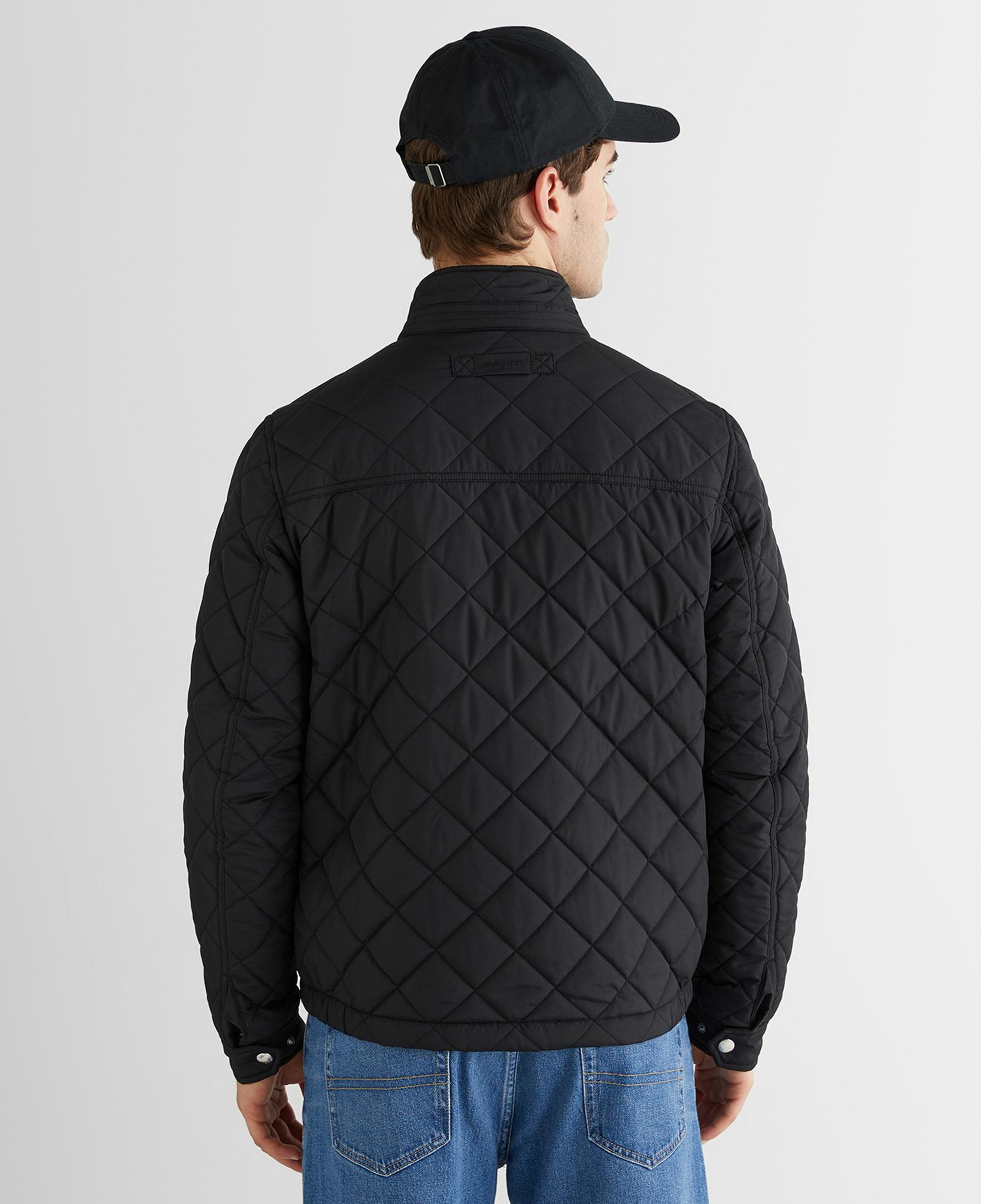 GANT Erkek Siyah Dik Yaka Logolu Ceket