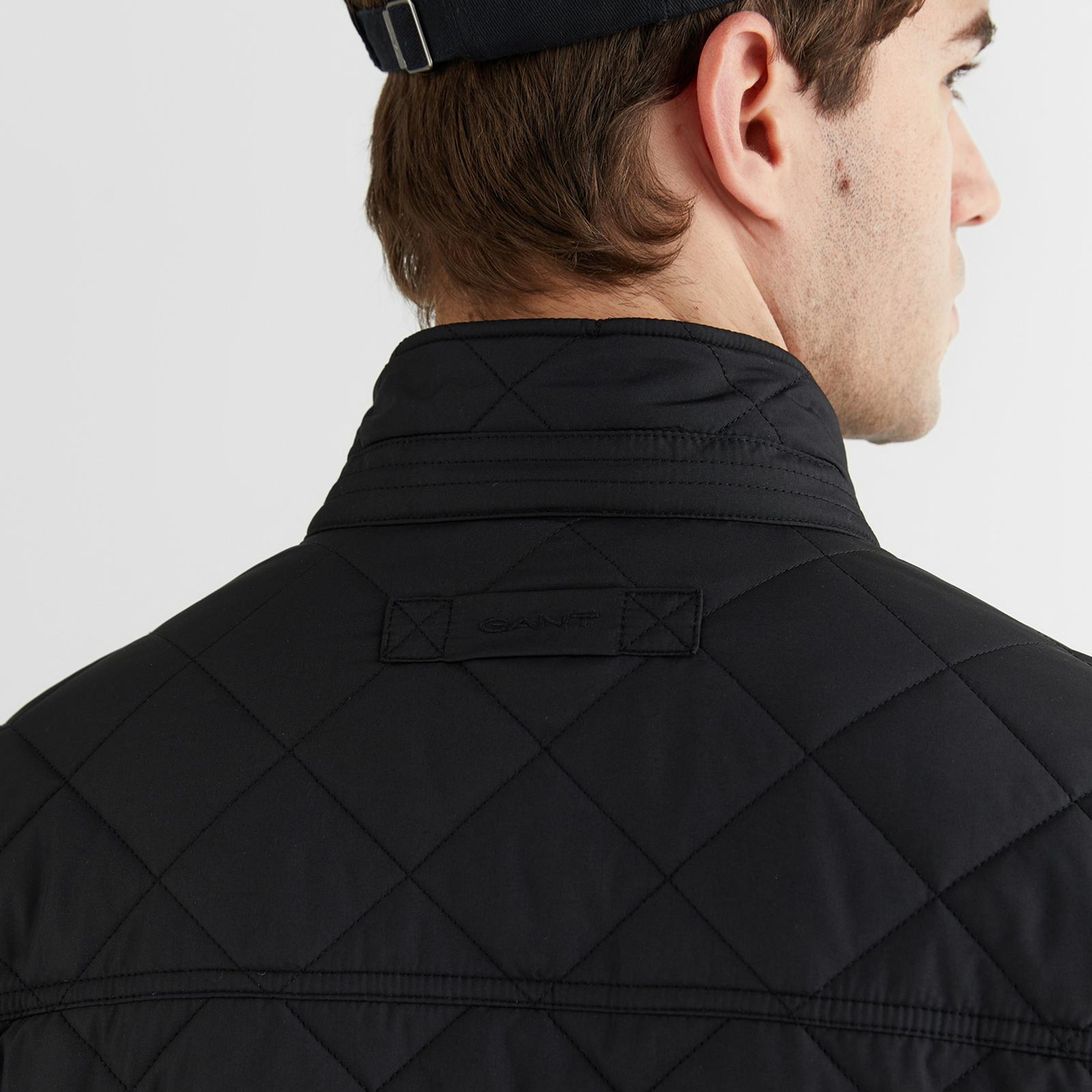 GANT Erkek Siyah Dik Yaka Logolu Ceket