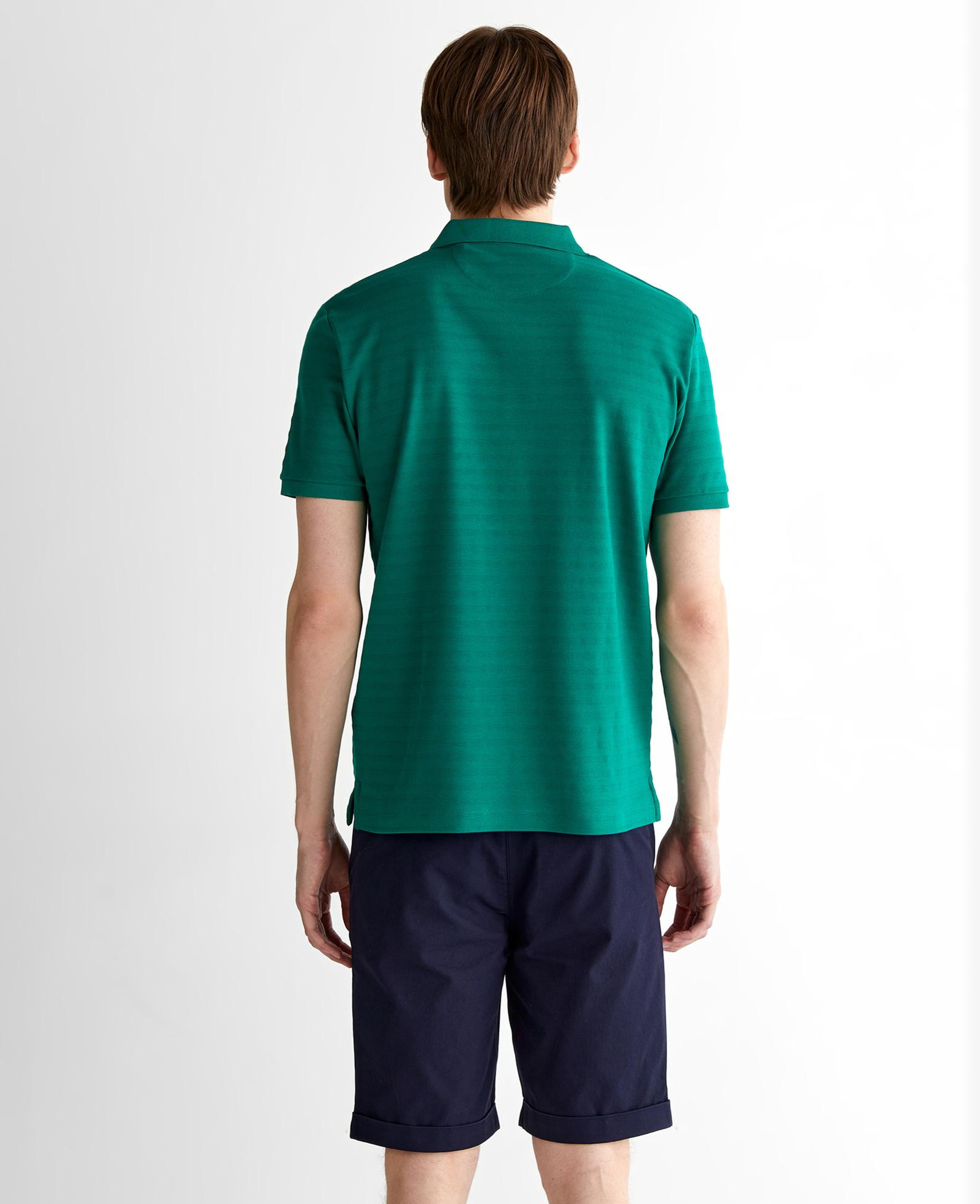 GANT Erkek Yeşil Regular Fit Çizgili Polo