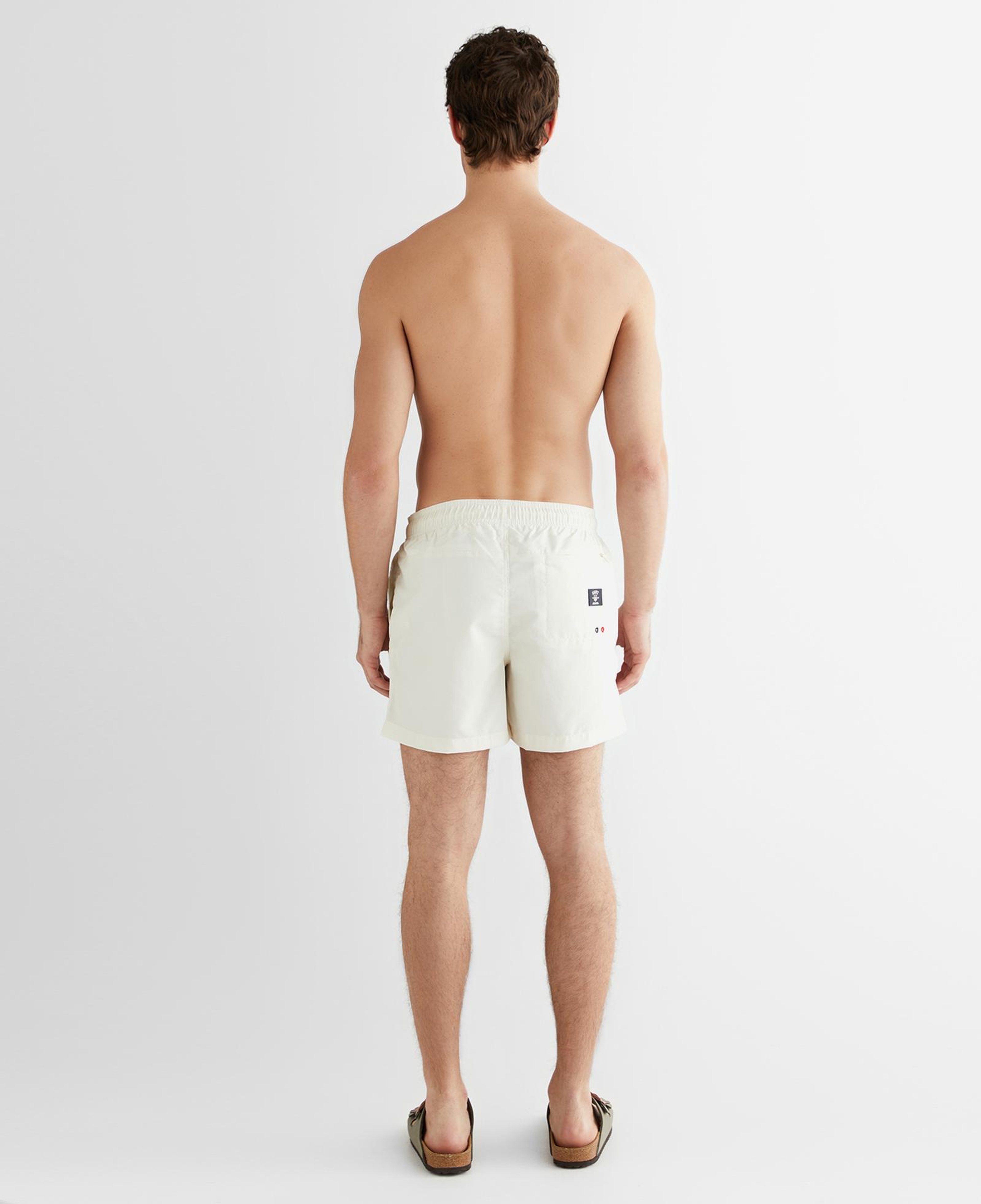 GANT Erkek Krem Regular Fit Logolu Mayo Şort