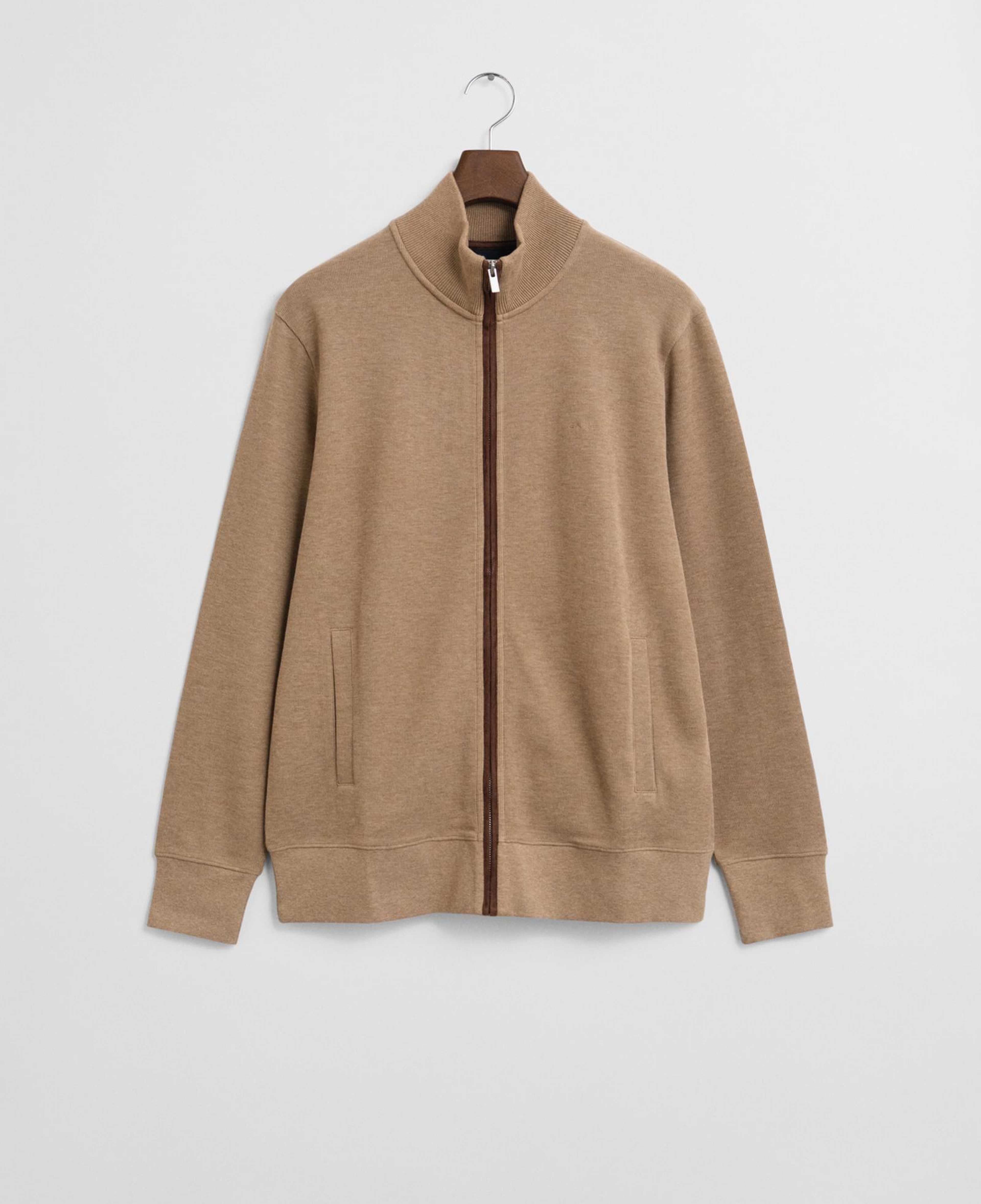 GANT Erkek Bej Regular Fit Fermuarlı Hırka