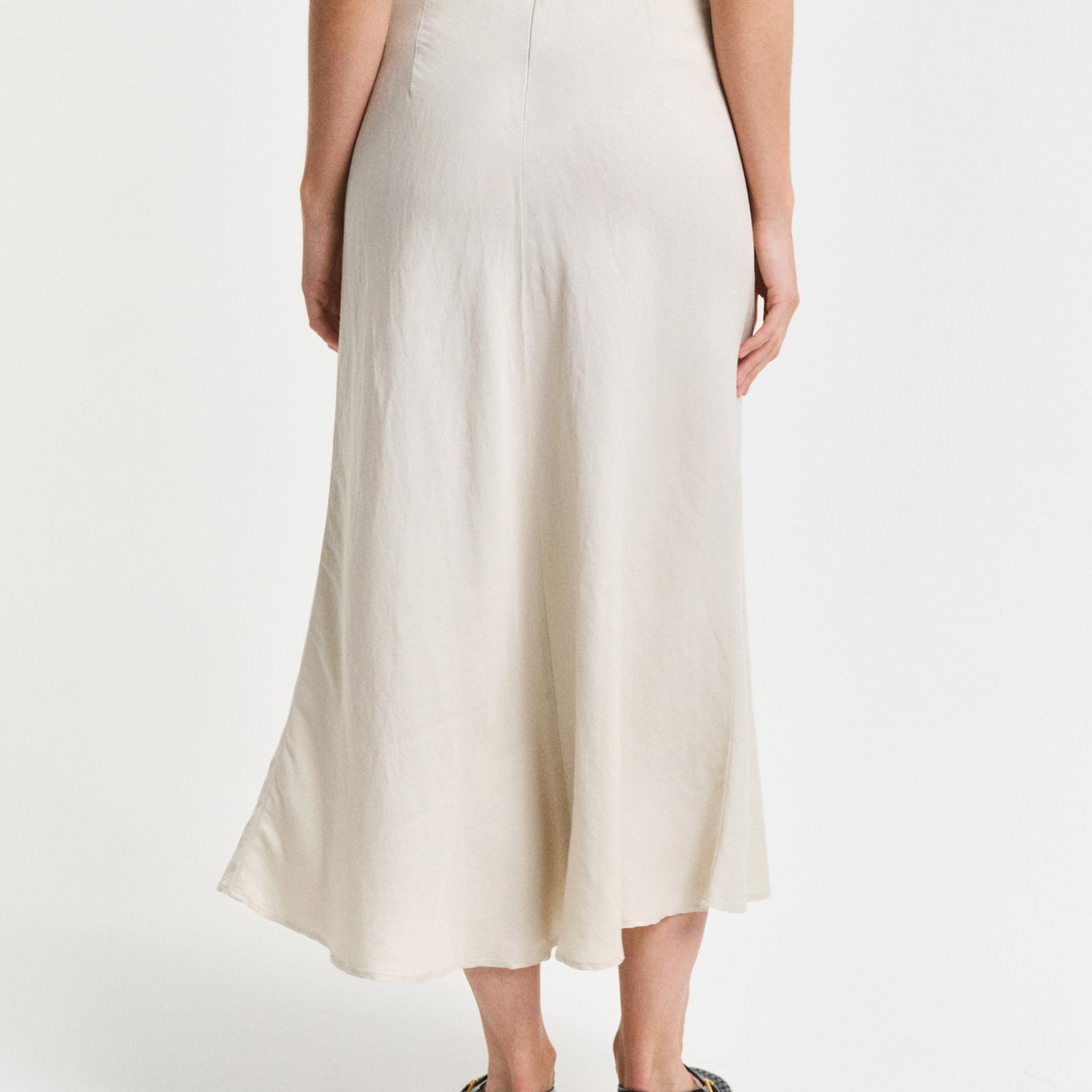 GANT Kadın Krem Regular Fit Etek