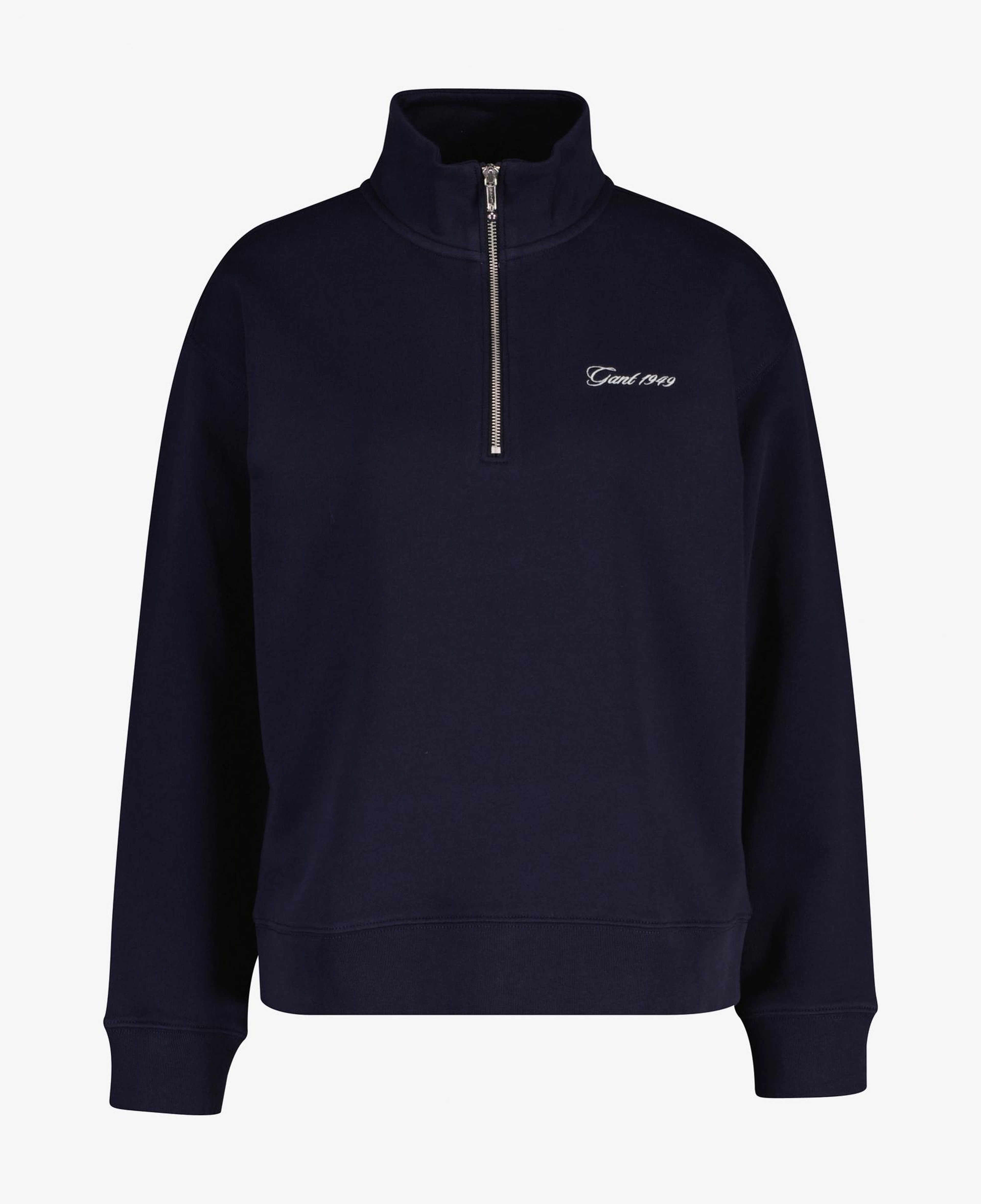 GANT Kadın Lacivert Yarım Fermuarlı Sweatshirt