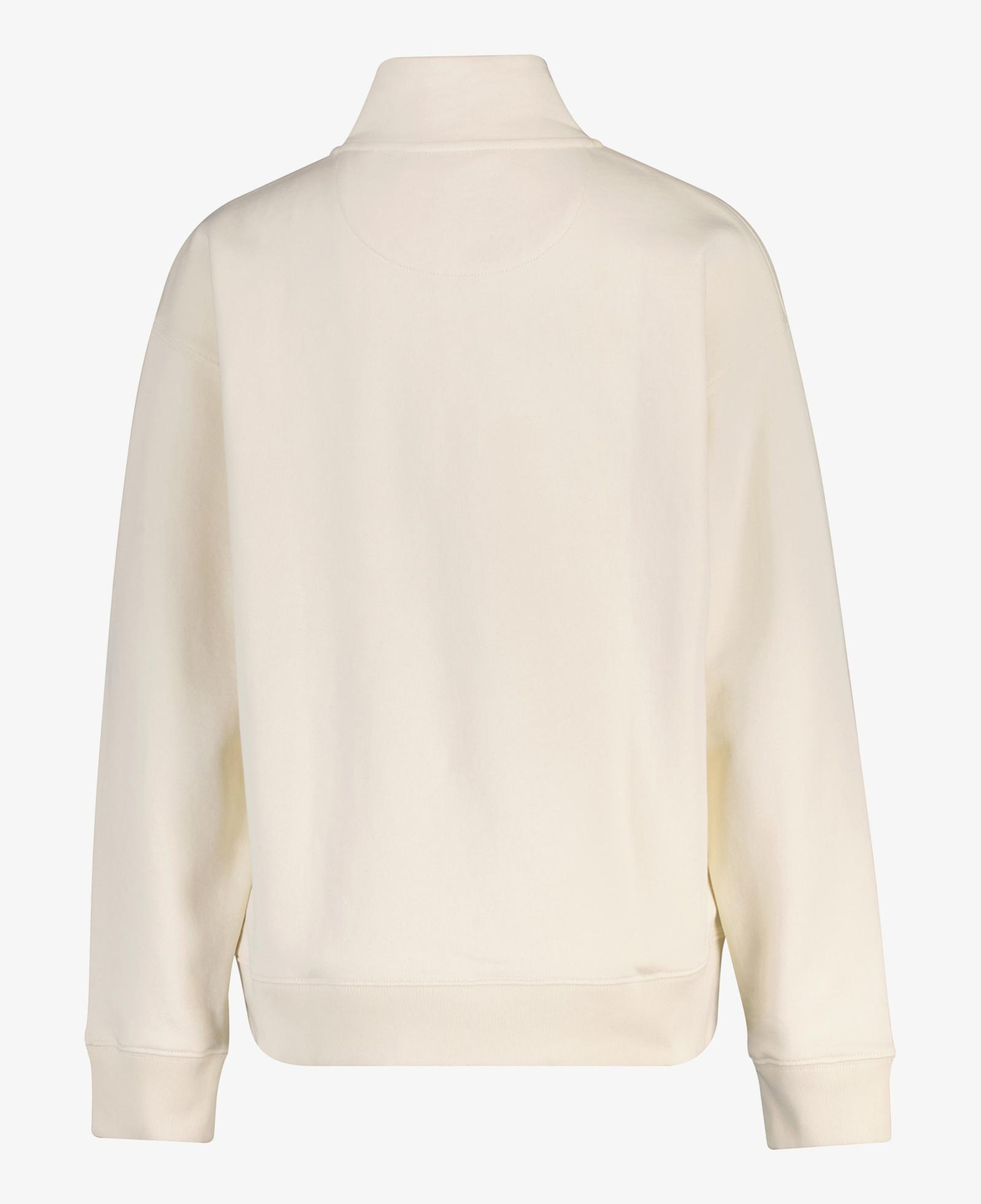 GANT Kadın Krem Yarım Fermuarlı Sweatshirt
