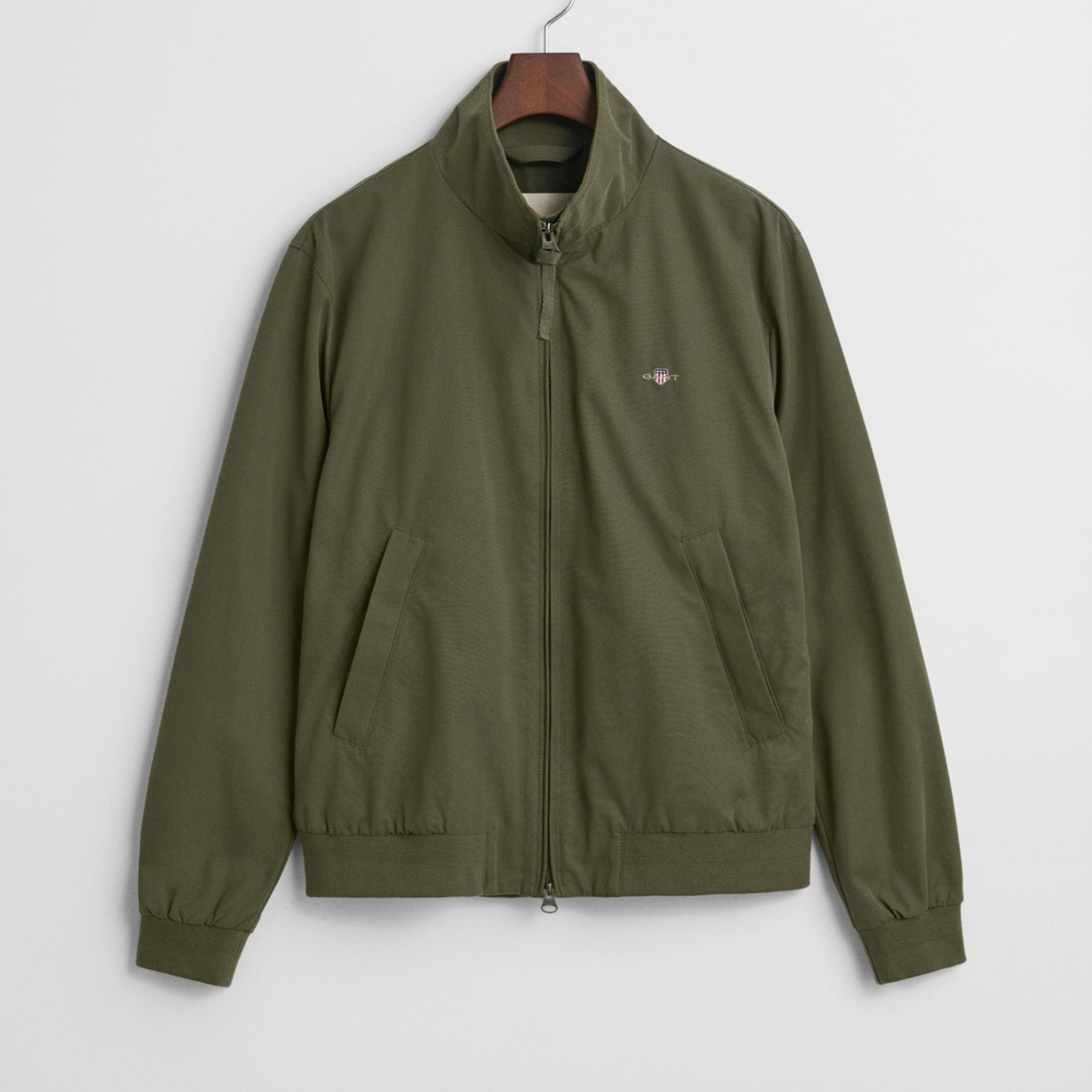 GANT Erkek Yeşil Regular Fit Dik Yaka Ceket