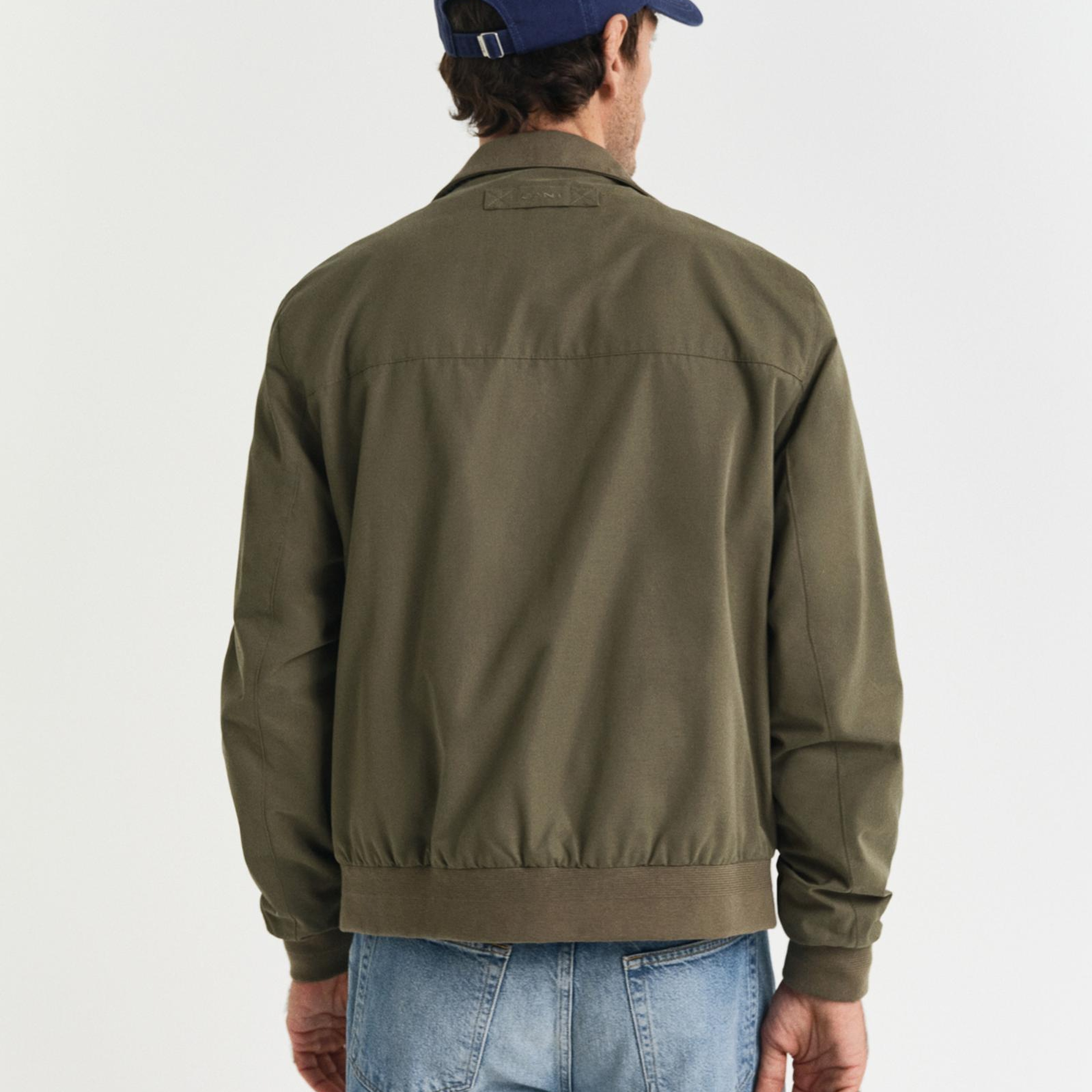 GANT Erkek Yeşil Regular Fit Dik Yaka Ceket