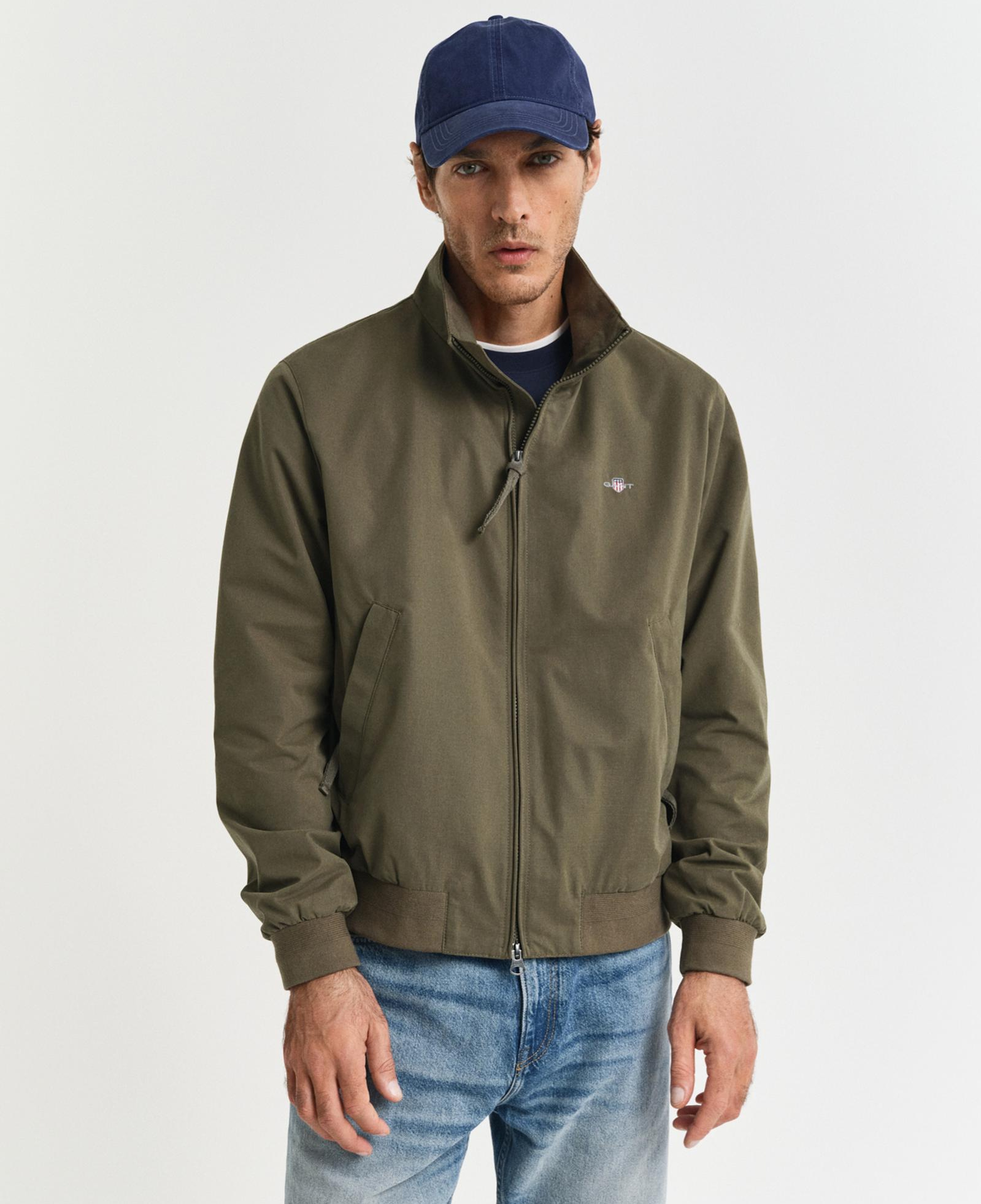 GANT Erkek Yeşil Regular Fit Dik Yaka Ceket