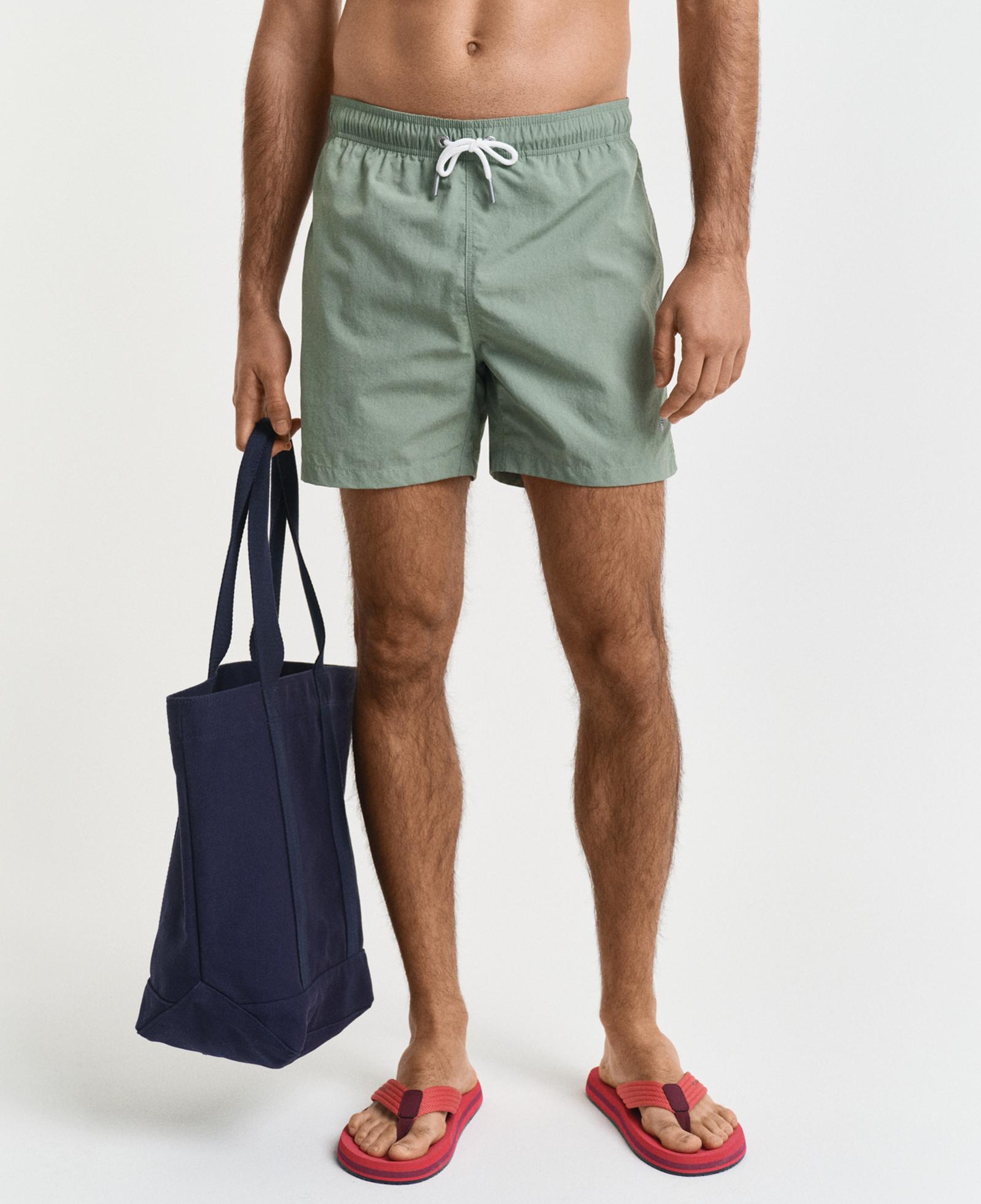 GANT Erkek Yeşil Regular Fit Mayo Şort