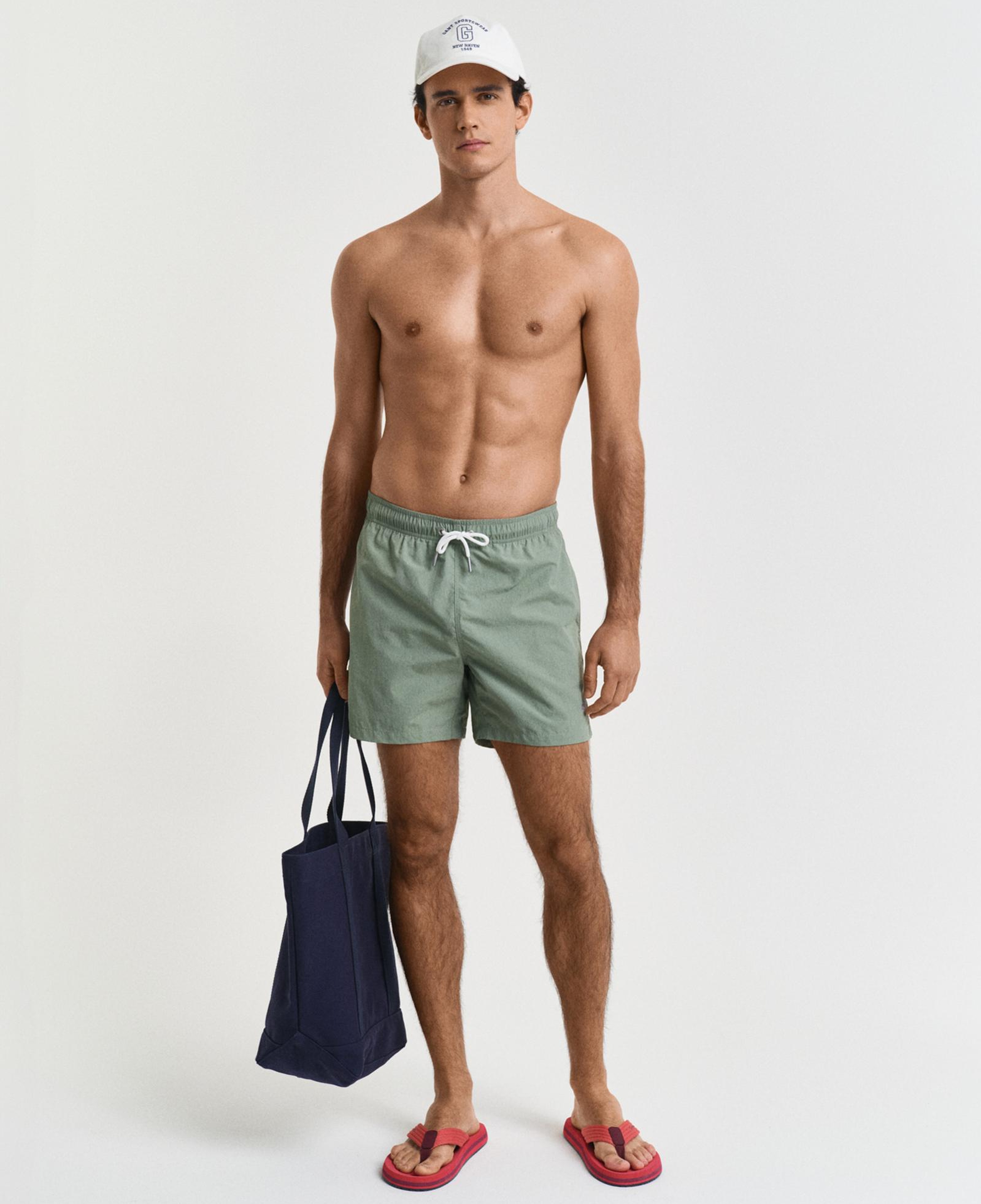 GANT Erkek Yeşil Regular Fit Mayo Şort