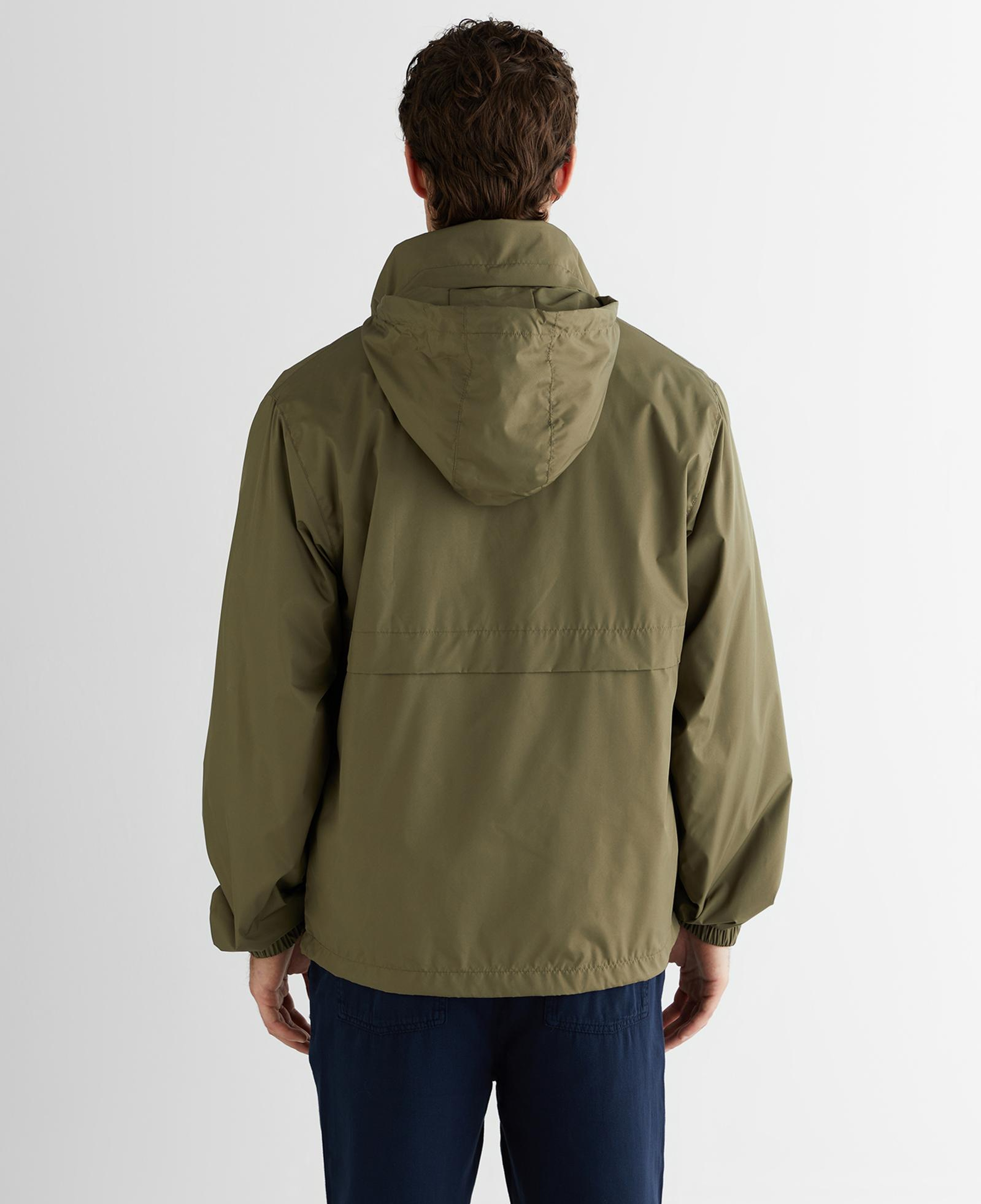 Gant Erkek Yeşil Regular Fit Kapüşonlu Rüzgarlık