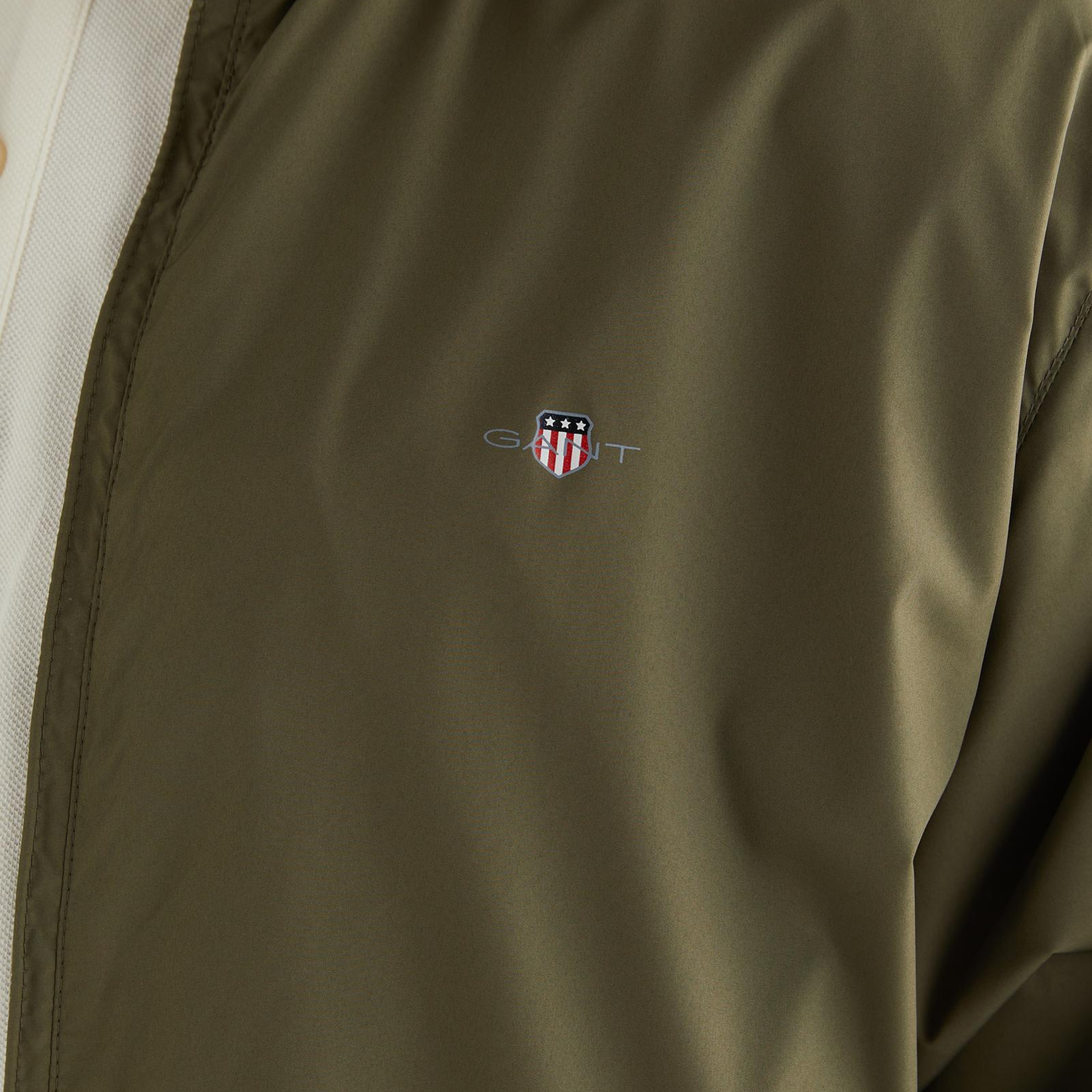 Gant Erkek Yeşil Regular Fit Kapüşonlu Rüzgarlık